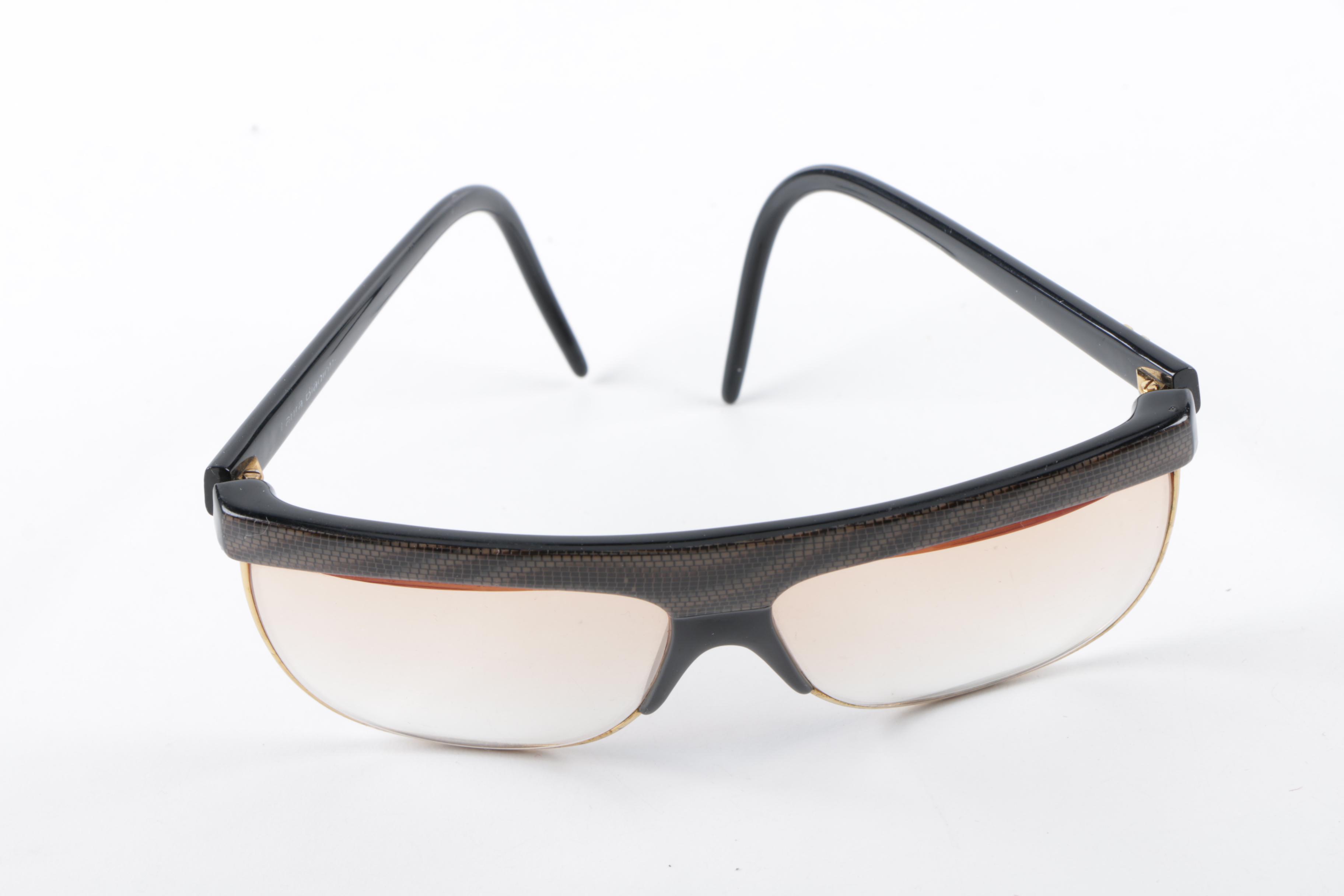 1980s Statement Sunglasses Including Giorgio Beverly Hills and Laura Biagiotti