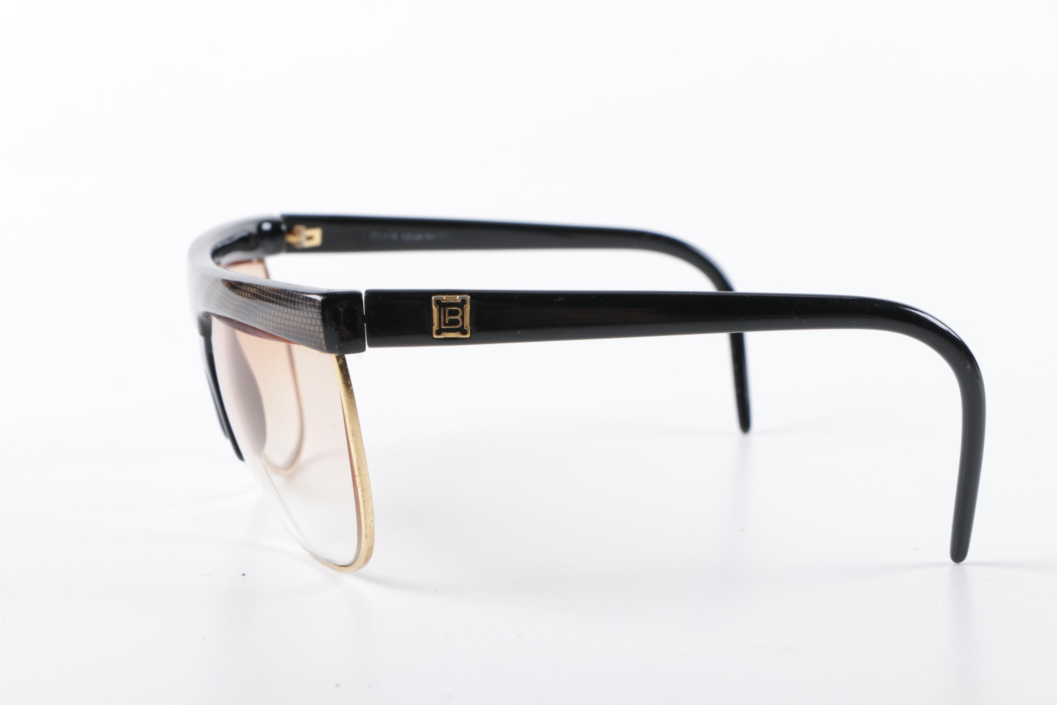 1980s Statement Sunglasses Including Giorgio Beverly Hills and Laura Biagiotti