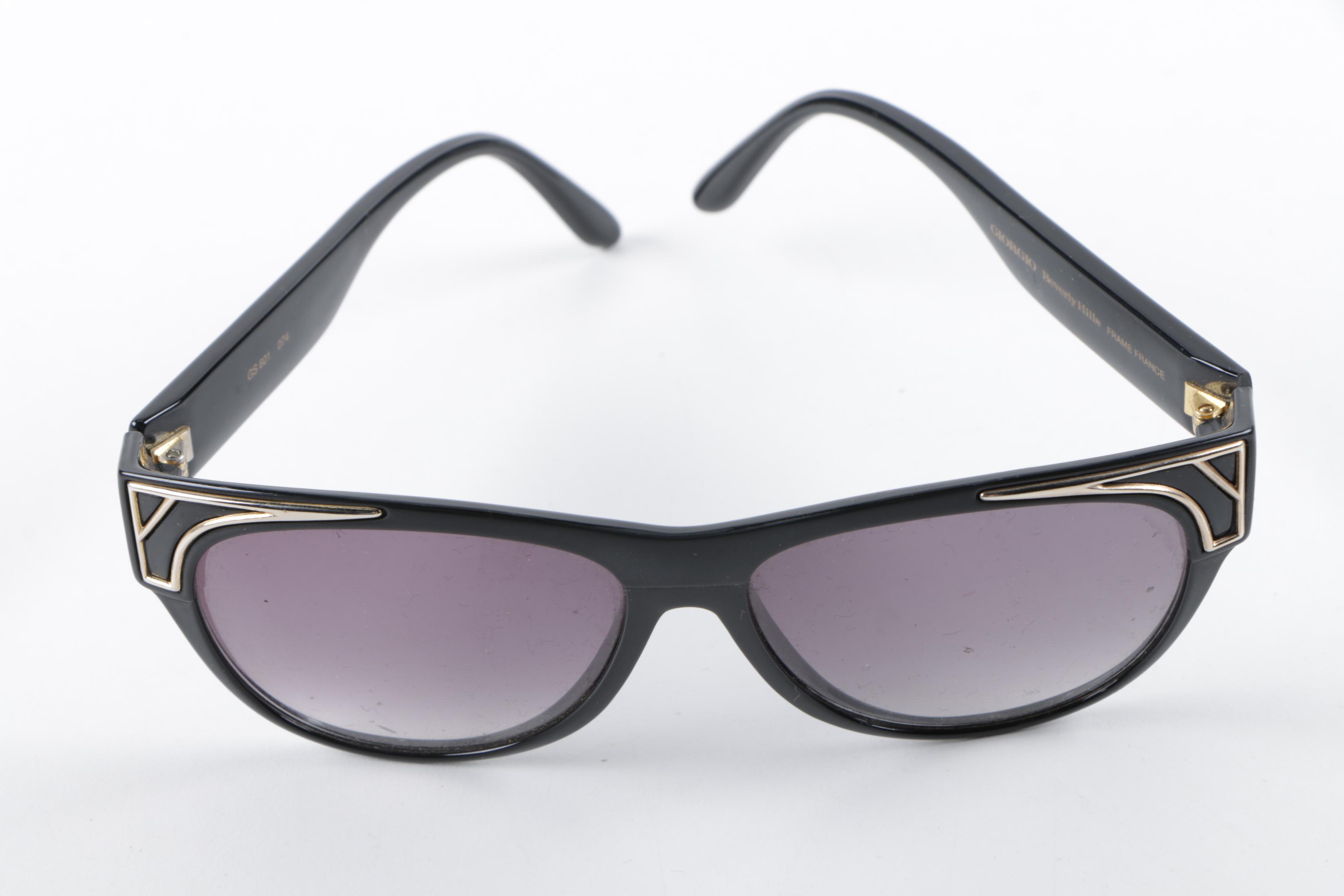 1980s Statement Sunglasses Including Giorgio Beverly Hills and Laura Biagiotti