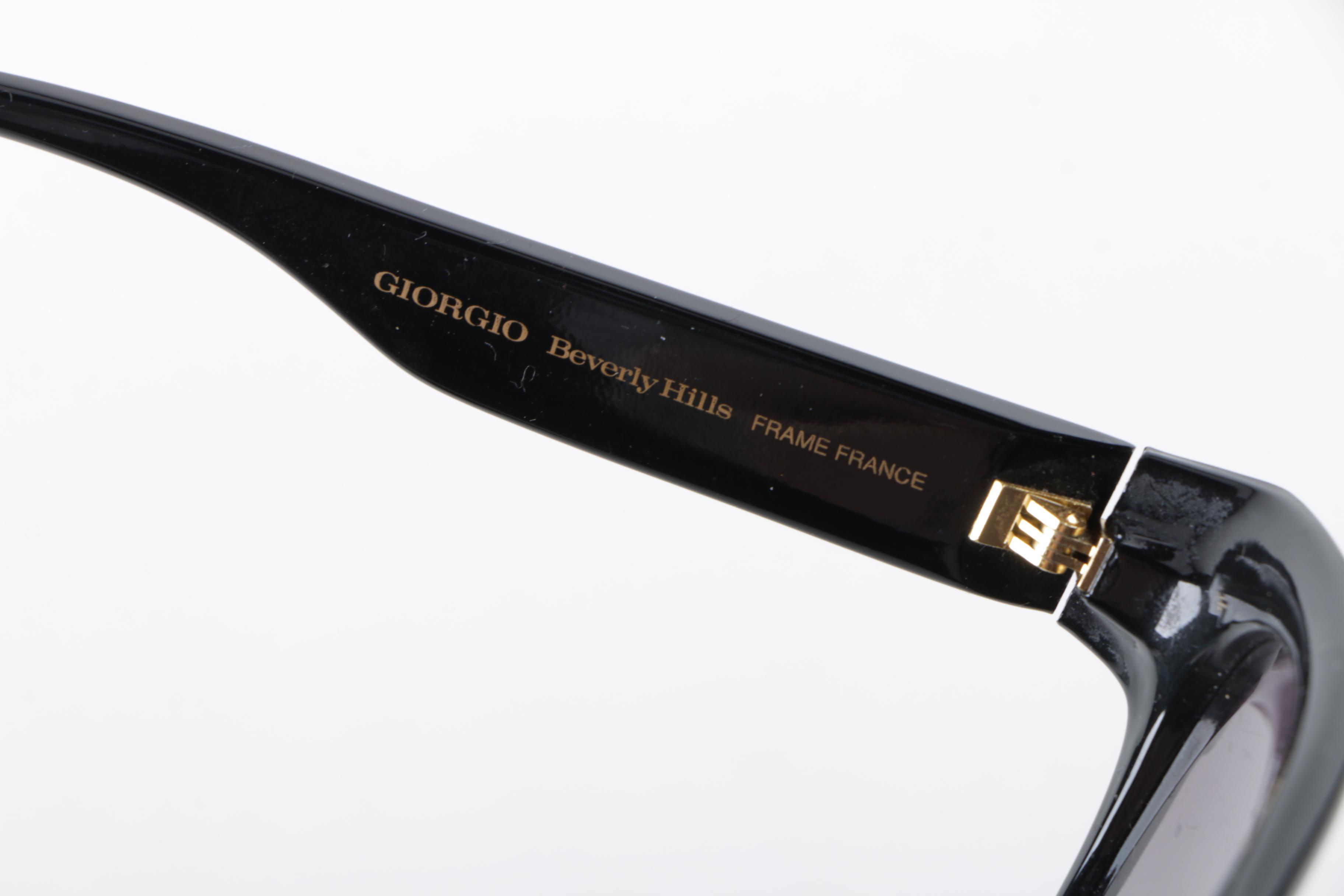 1980s Statement Sunglasses Including Giorgio Beverly Hills and Laura Biagiotti