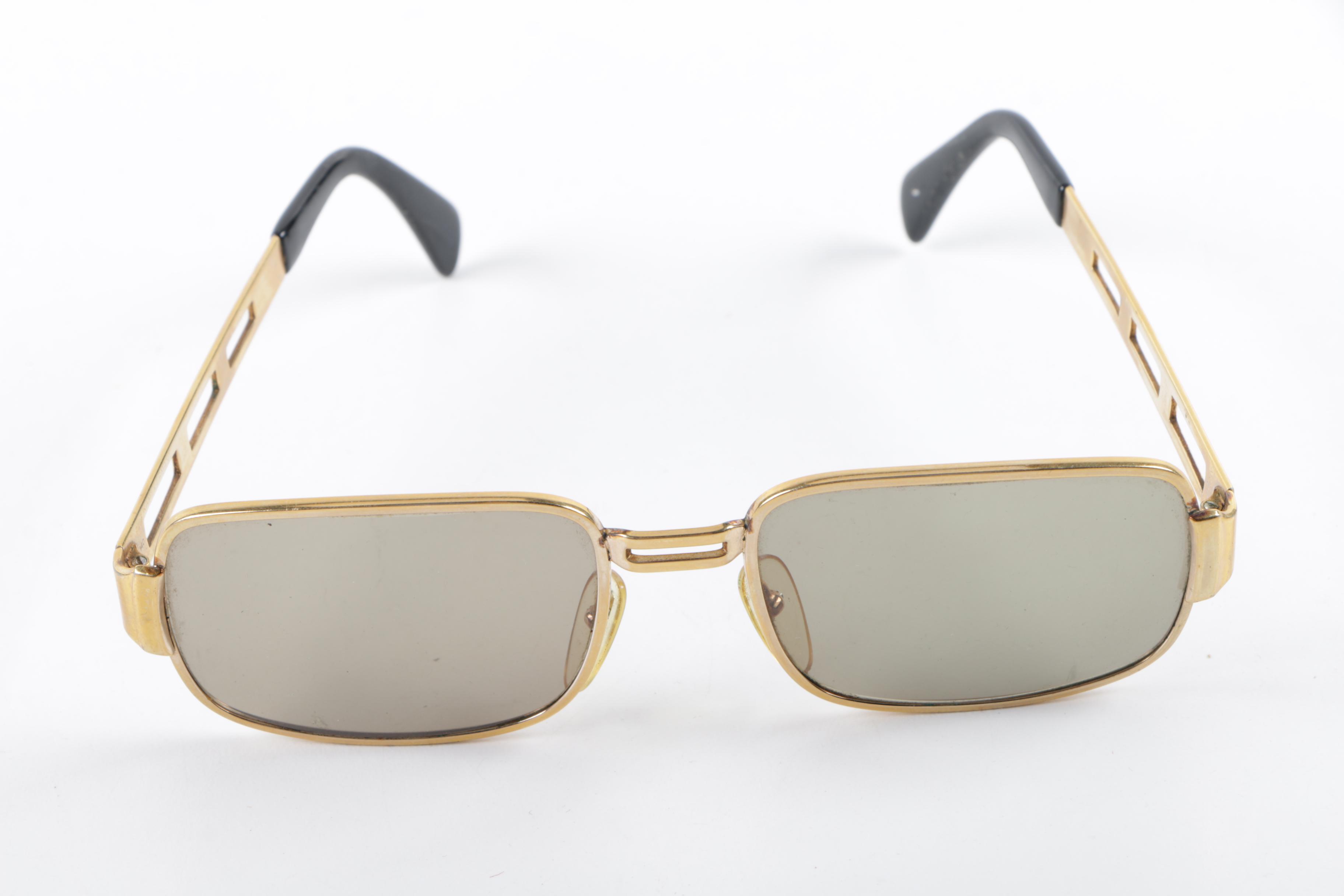 1980s Statement Sunglasses Including Giorgio Beverly Hills and Laura Biagiotti