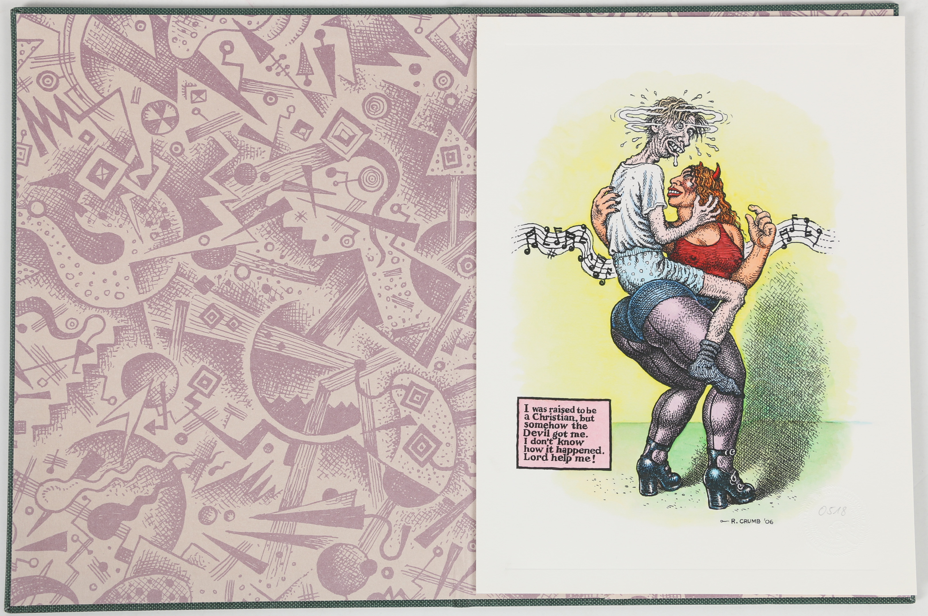 Robert Crumb Book "Sex Obsessions" and Limited Edition Print