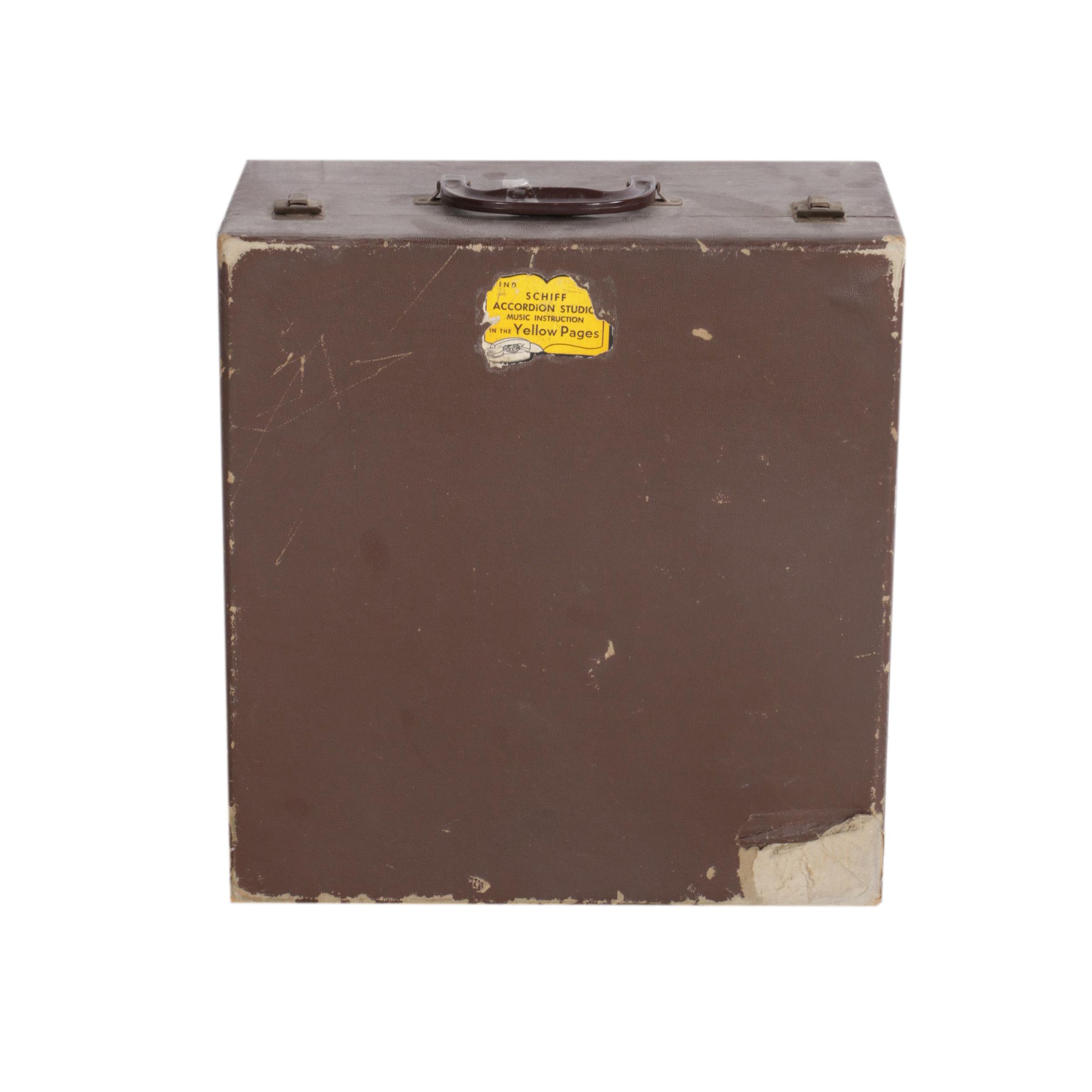 Vintage Italian Piano Accordion with Case