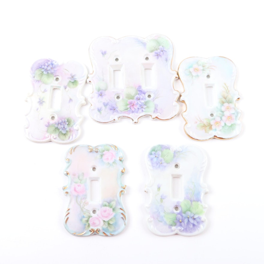 Hand-Painted Porcelain Switch Plates