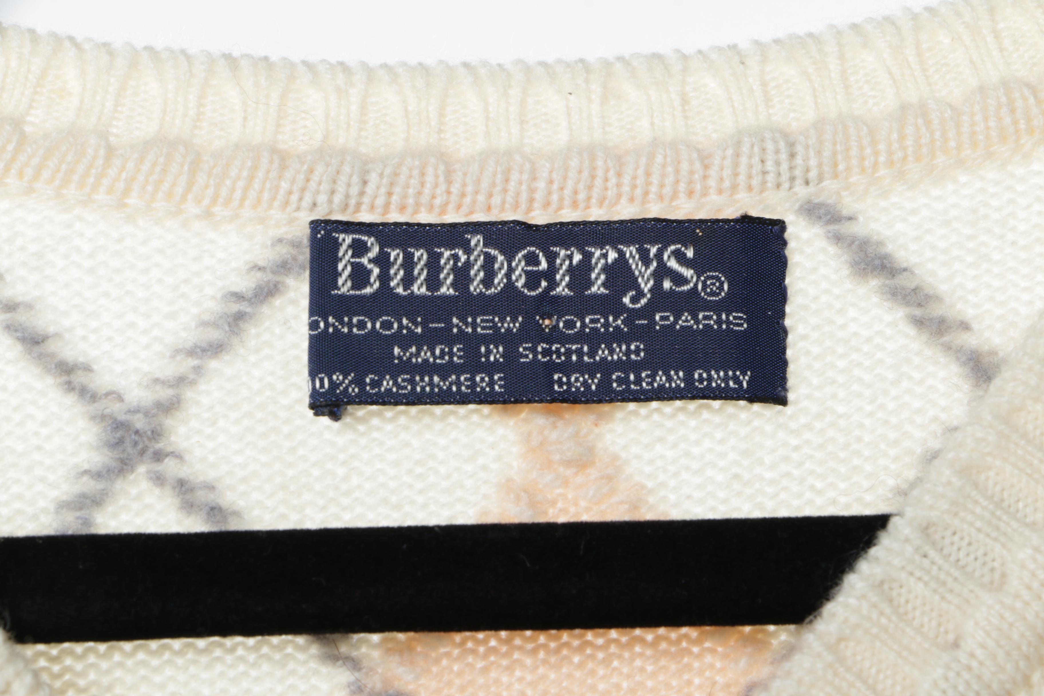 Women's 1960s Vintage Sweaters and Sweater Vests Including Burberry