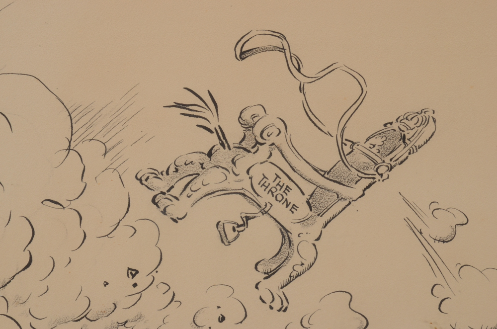 Vaughn Shoemaker 1936 Hand-drawn Editorial Cartoon for Chicago Daily News