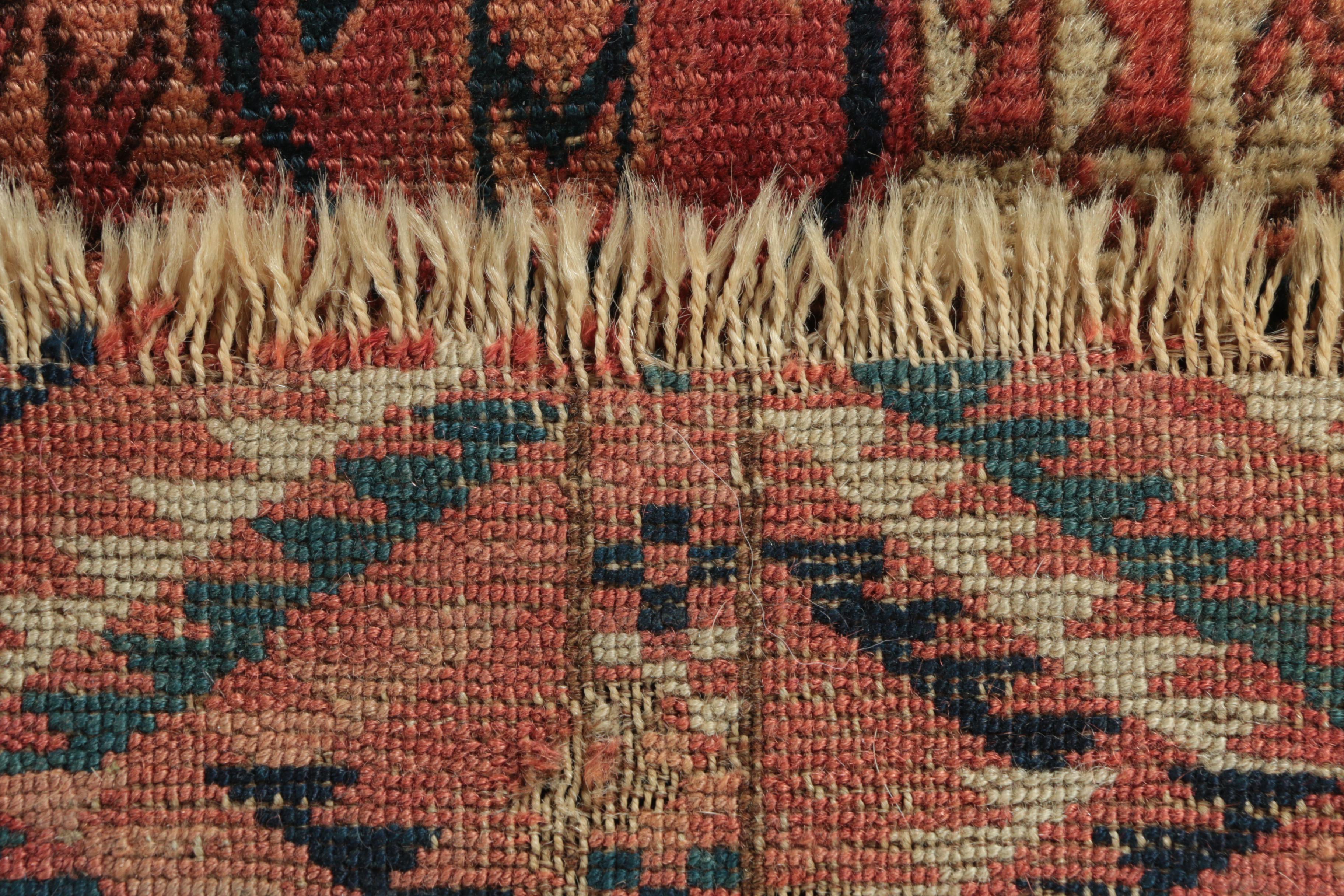 Antique Hand-Knotted Tekke Bokhara Tribal Accent Rug
