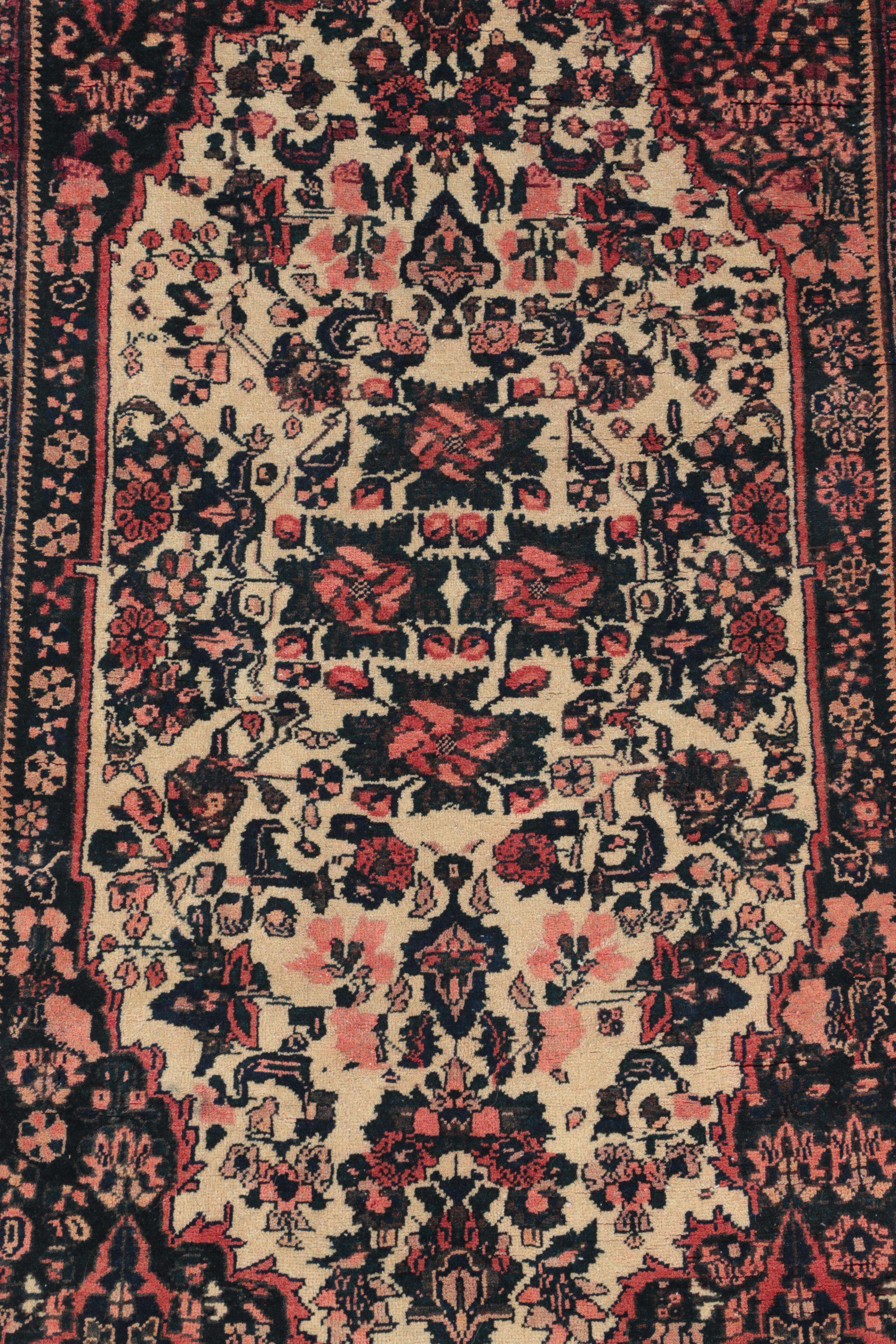 Hand-Knotted Karabagh-Style Wool Area Rug