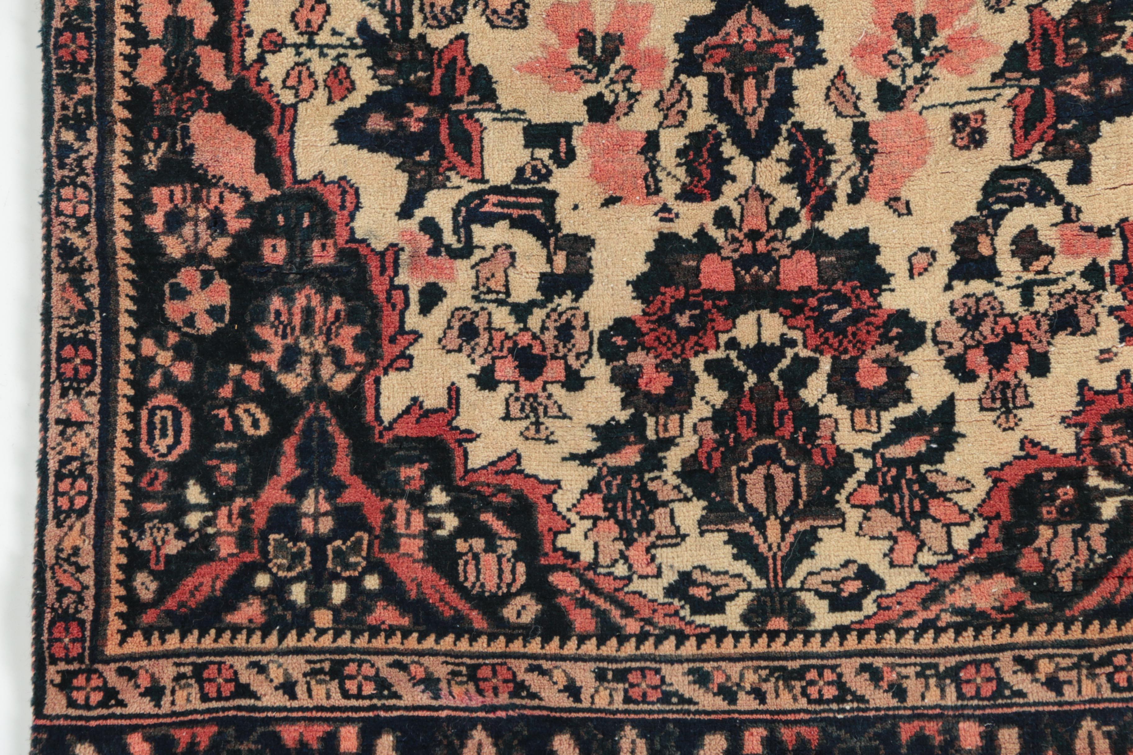 Hand-Knotted Karabagh-Style Wool Area Rug