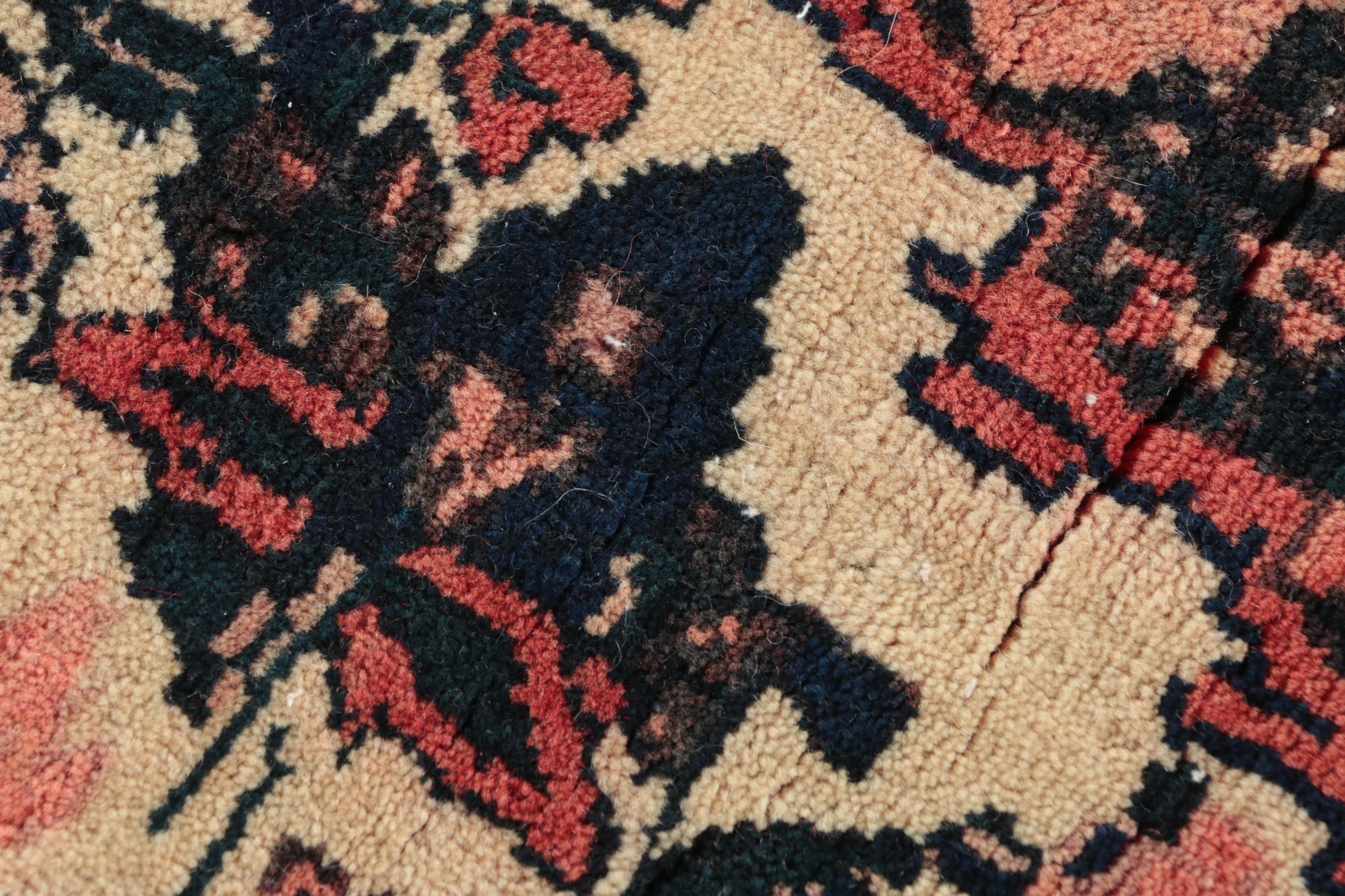 Hand-Knotted Karabagh-Style Wool Area Rug