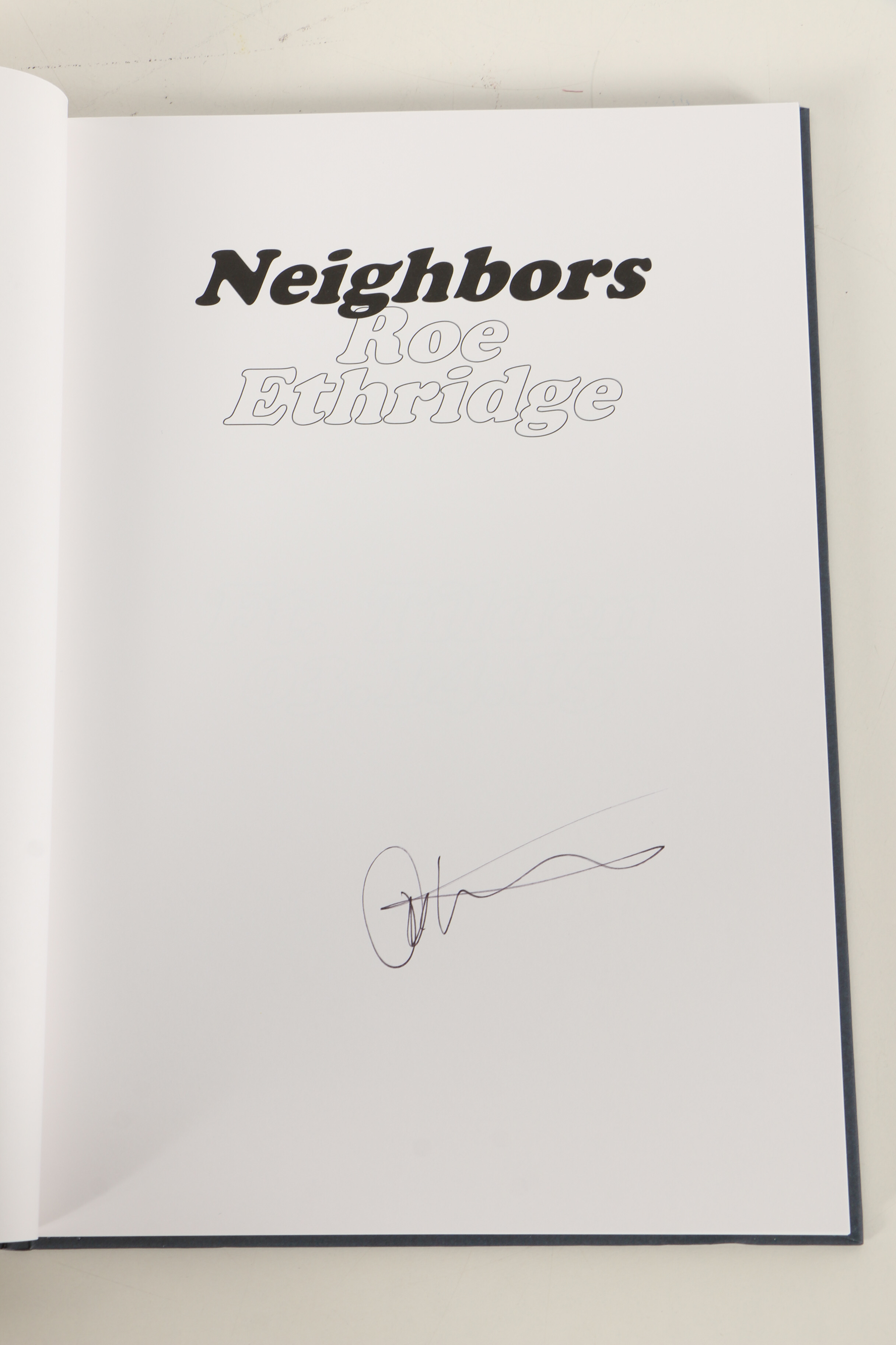 Roe Ethridge "Neighbors" Signed Exhibition Catalog