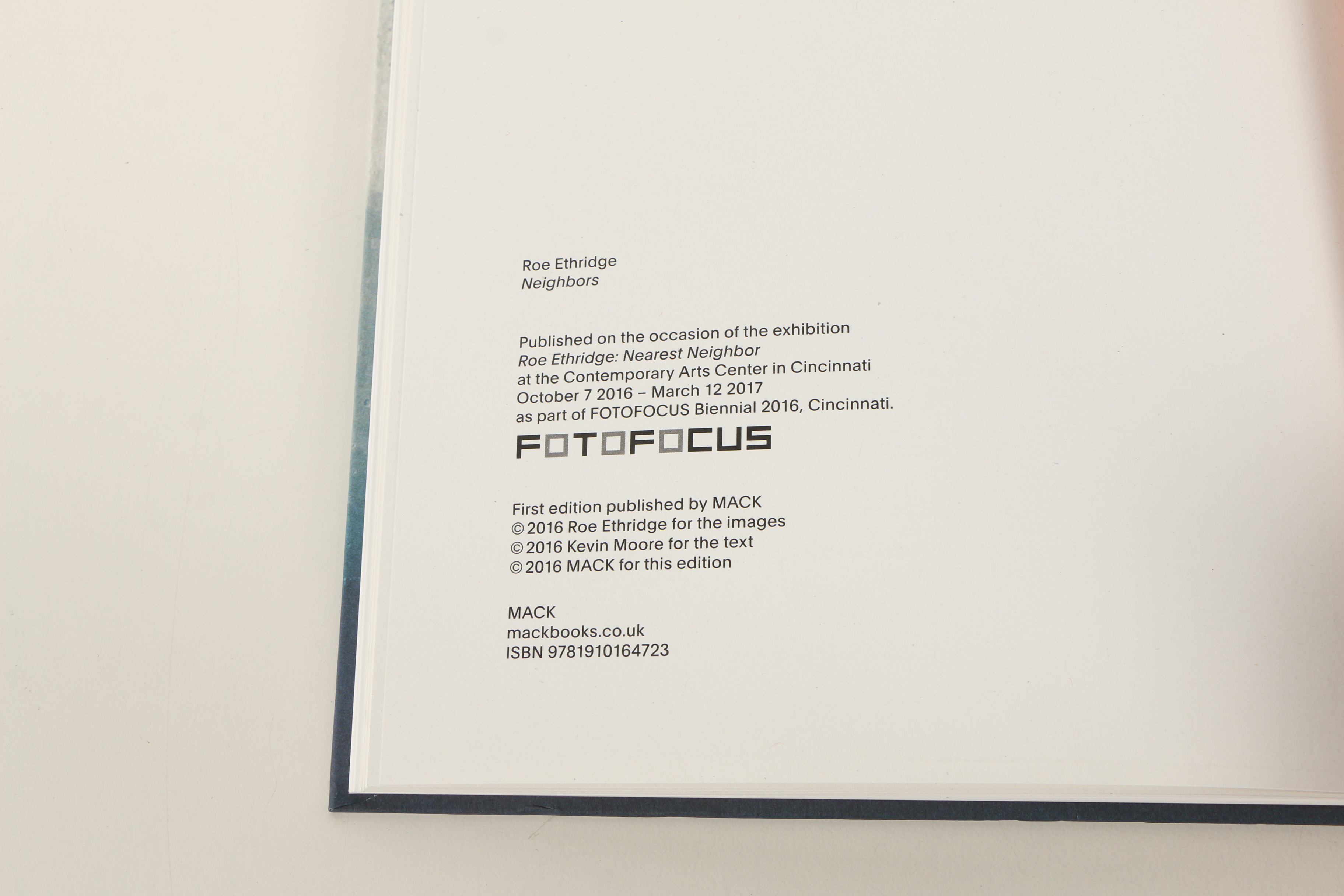 Roe Ethridge "Neighbors" Signed Exhibition Catalog