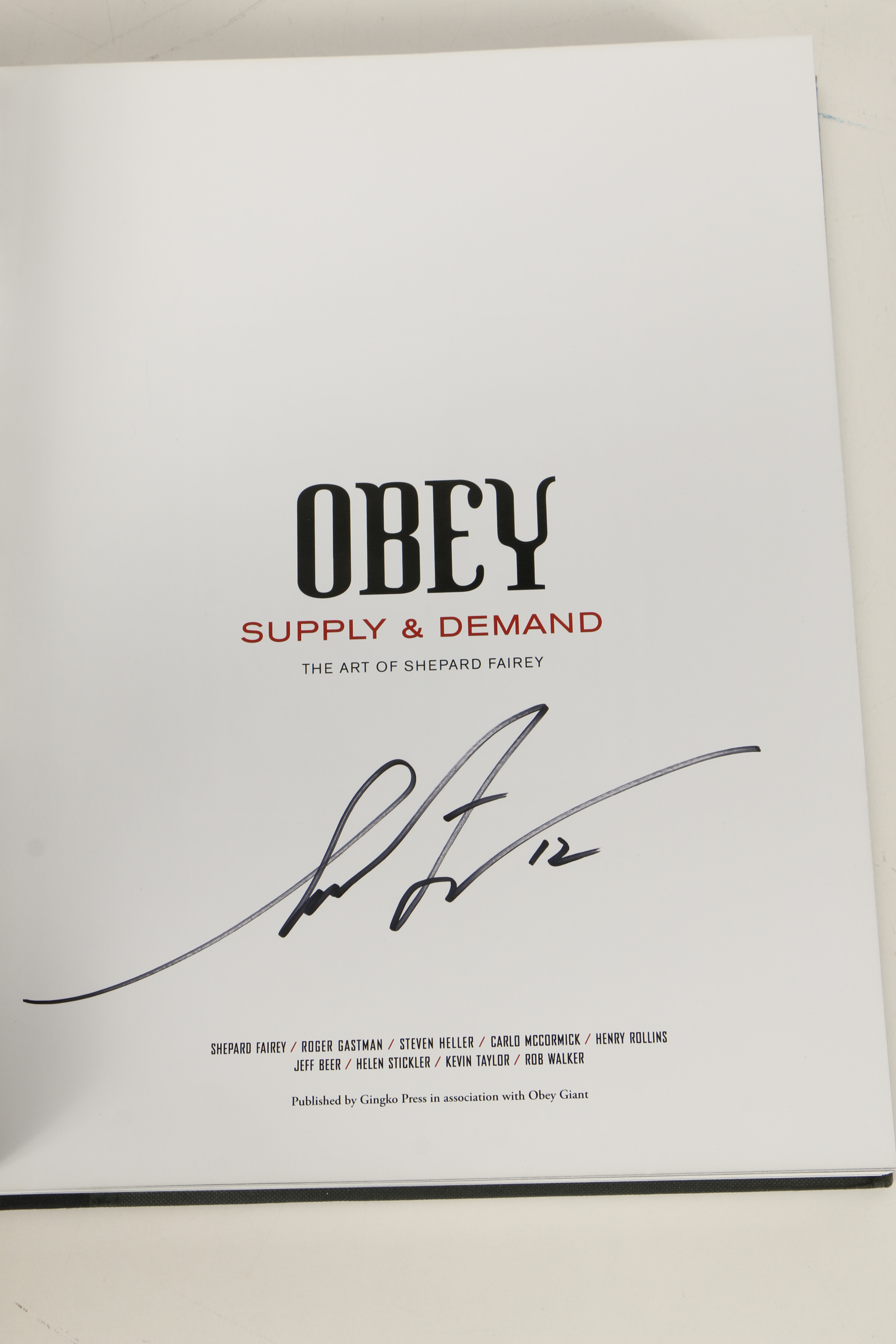 Shepard Fairey Signed Book "OBEY: Supply and Demand"