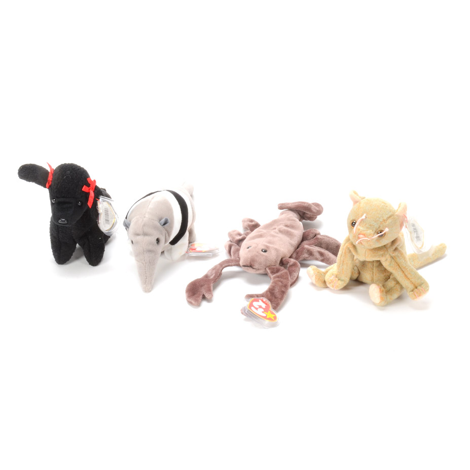 Ty Beanie Babies with Error Tush and Hang Tags