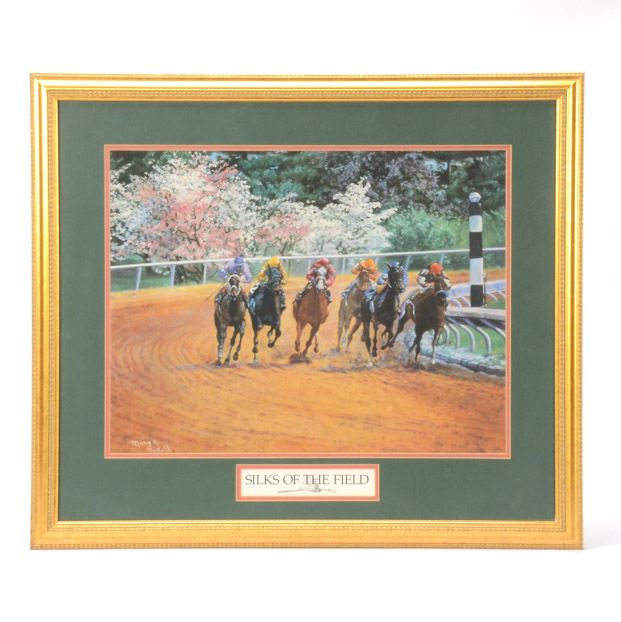 Offset Lithograph after Mary C. Nickell's "Silks of the Field"