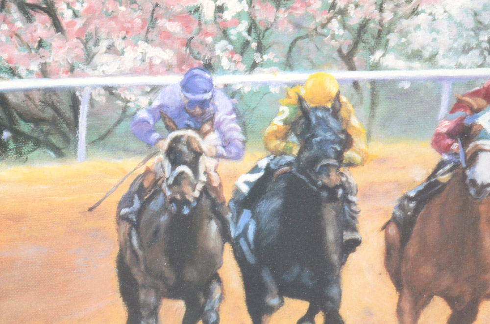 Offset Lithograph after Mary C. Nickell's "Silks of the Field"