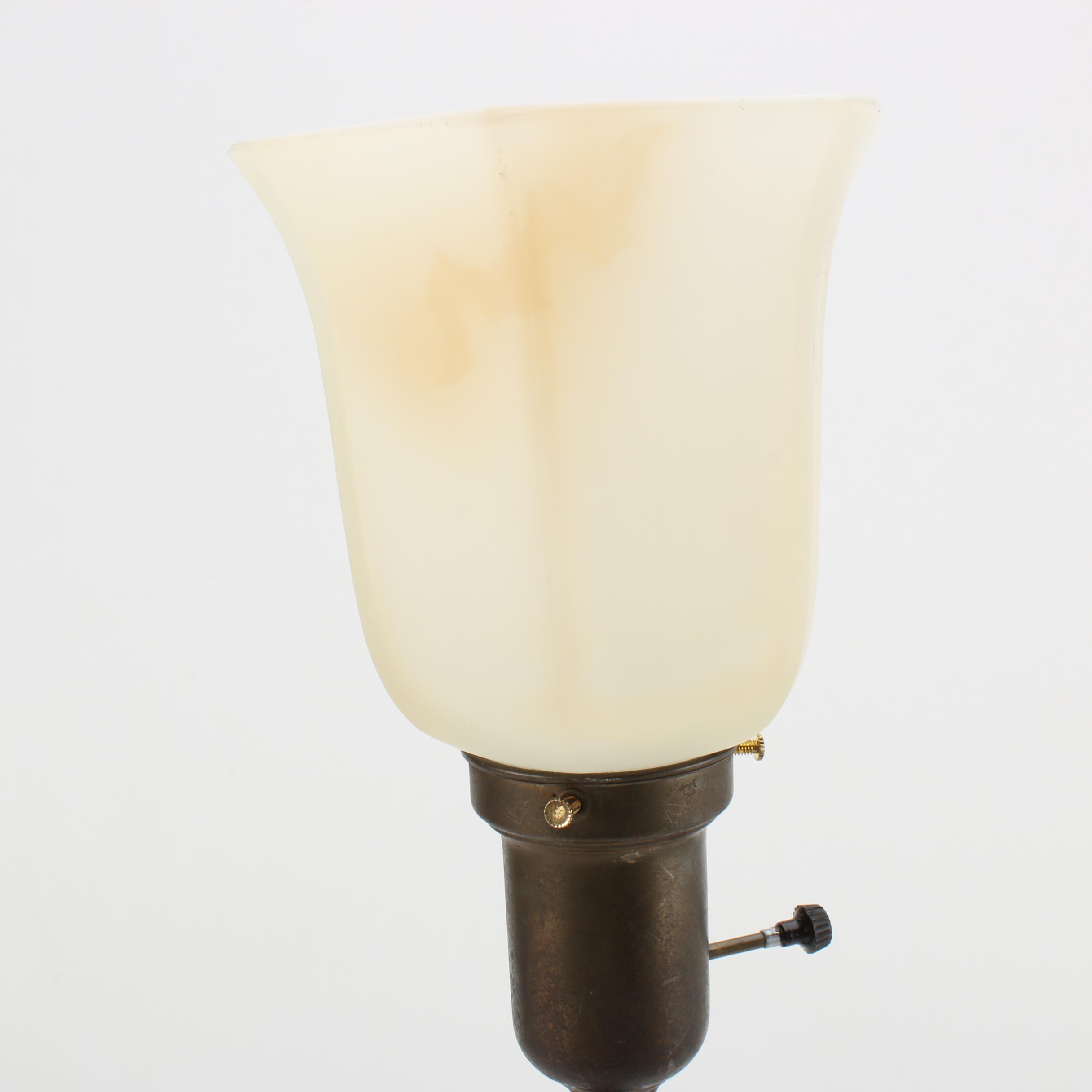 Vintage Torchiere Table Lamp