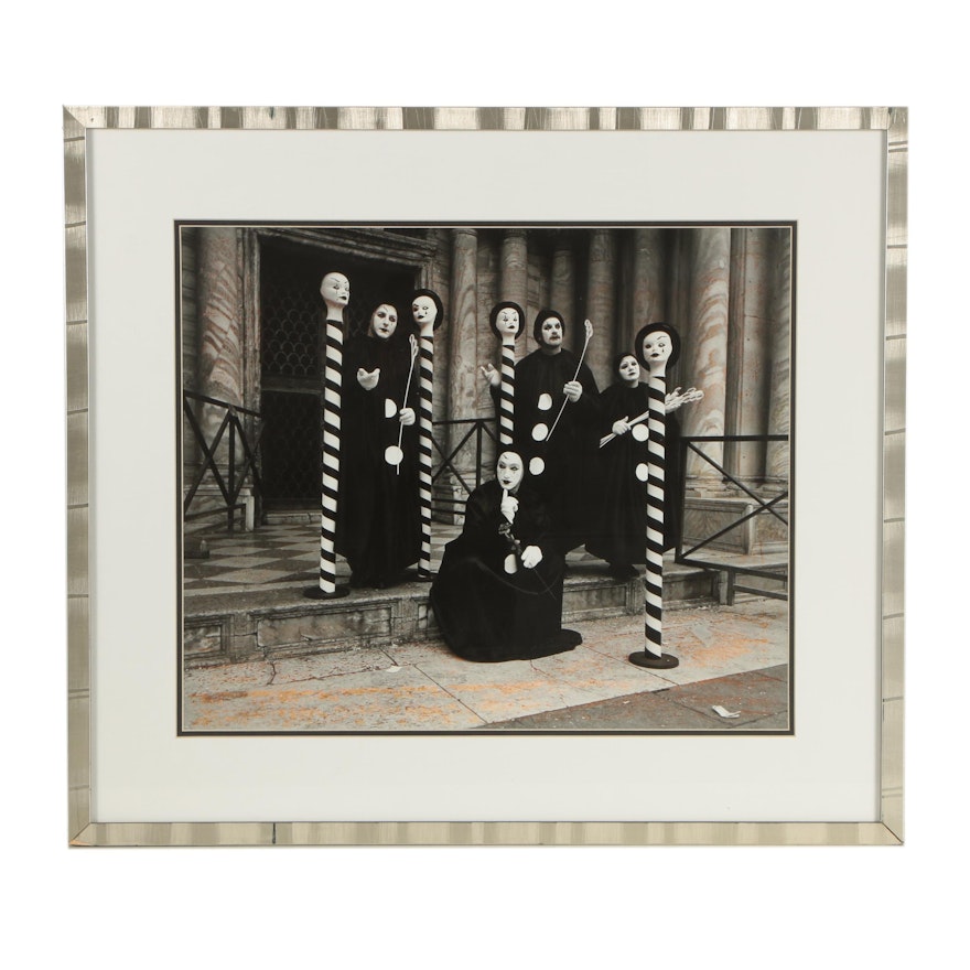 Silver Gelatin Photograph of Mimes