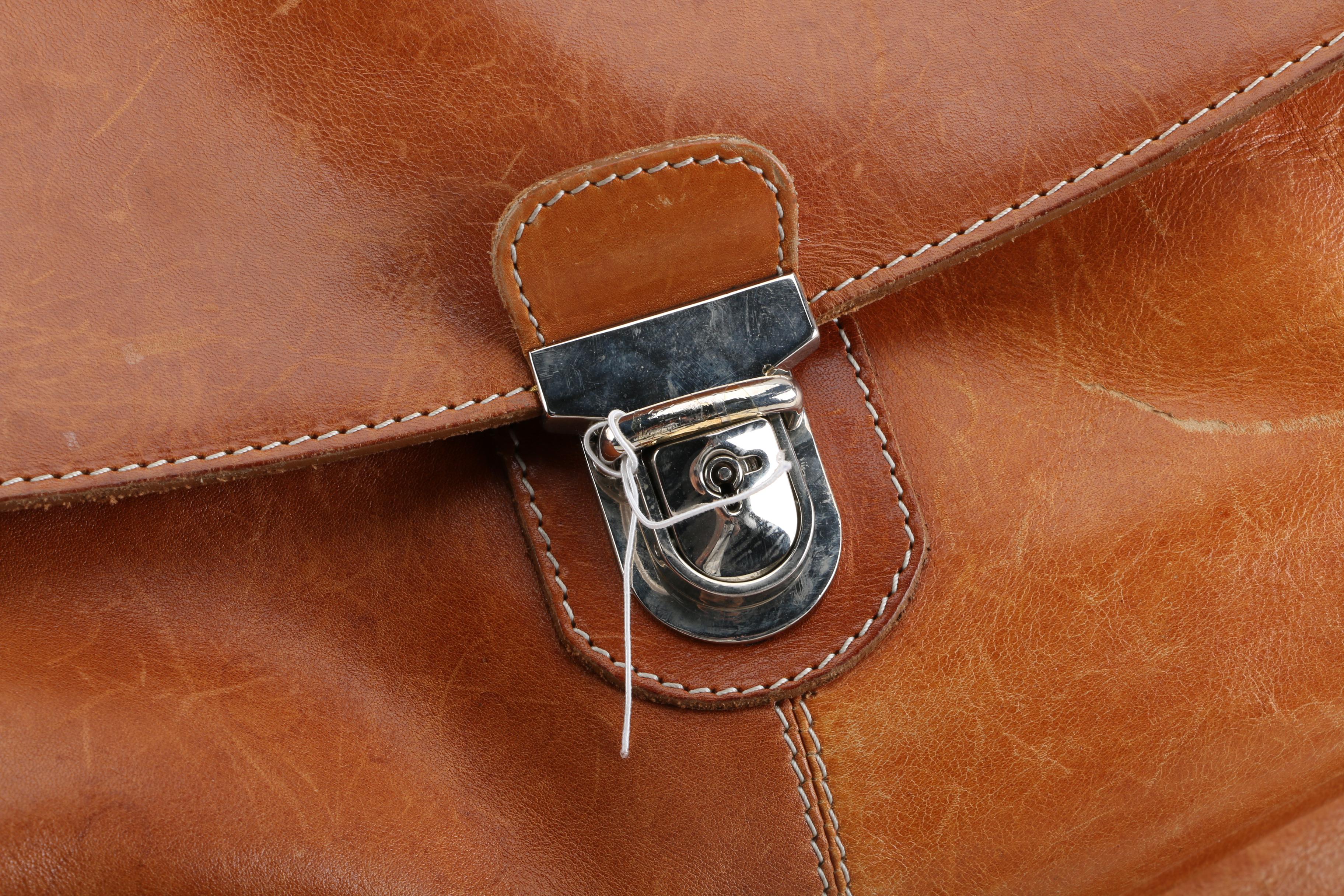 Mulholland Brothers Leather Duffel Bag