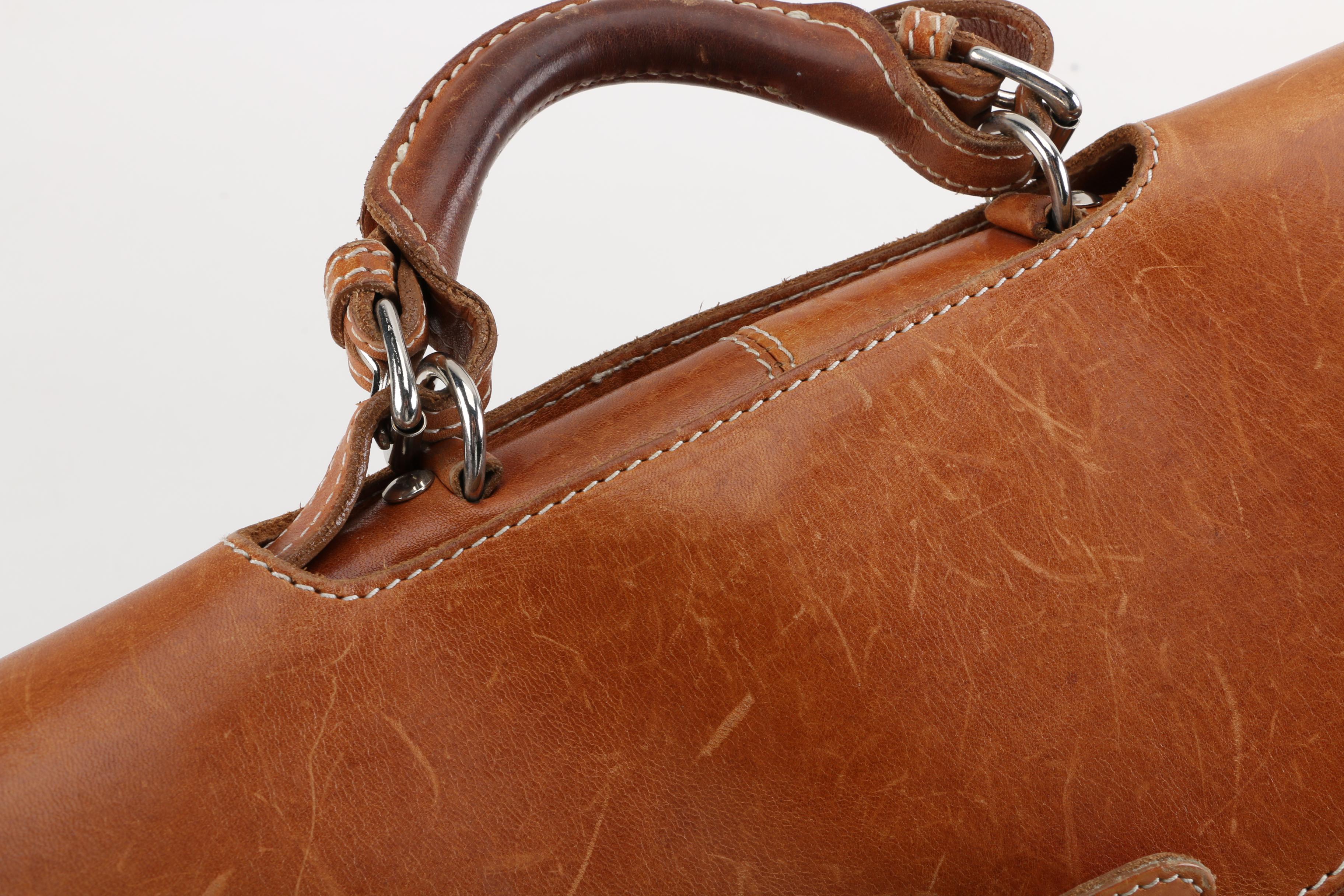 Mulholland Brothers Leather Duffel Bag