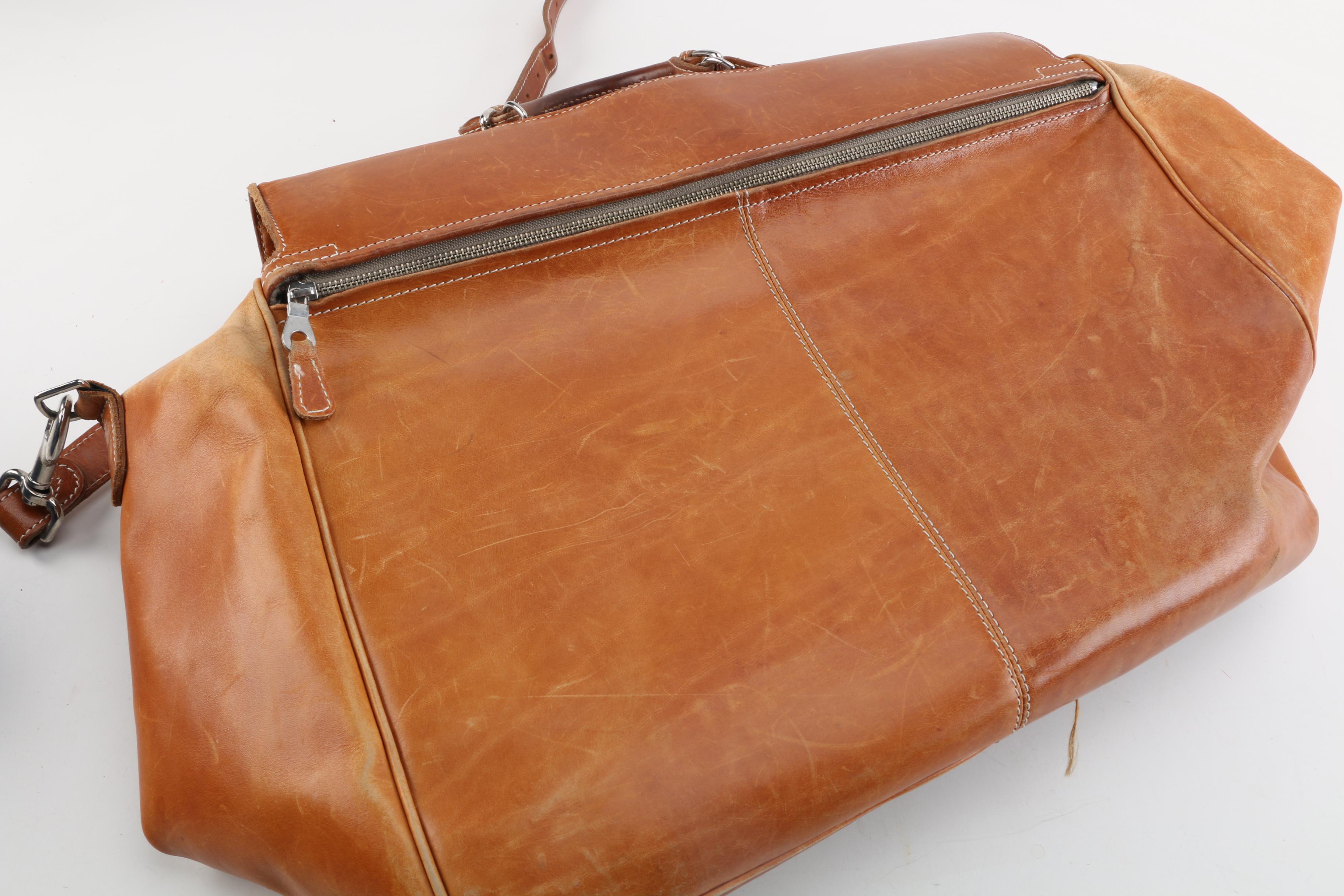 Mulholland Brothers Leather Duffel Bag