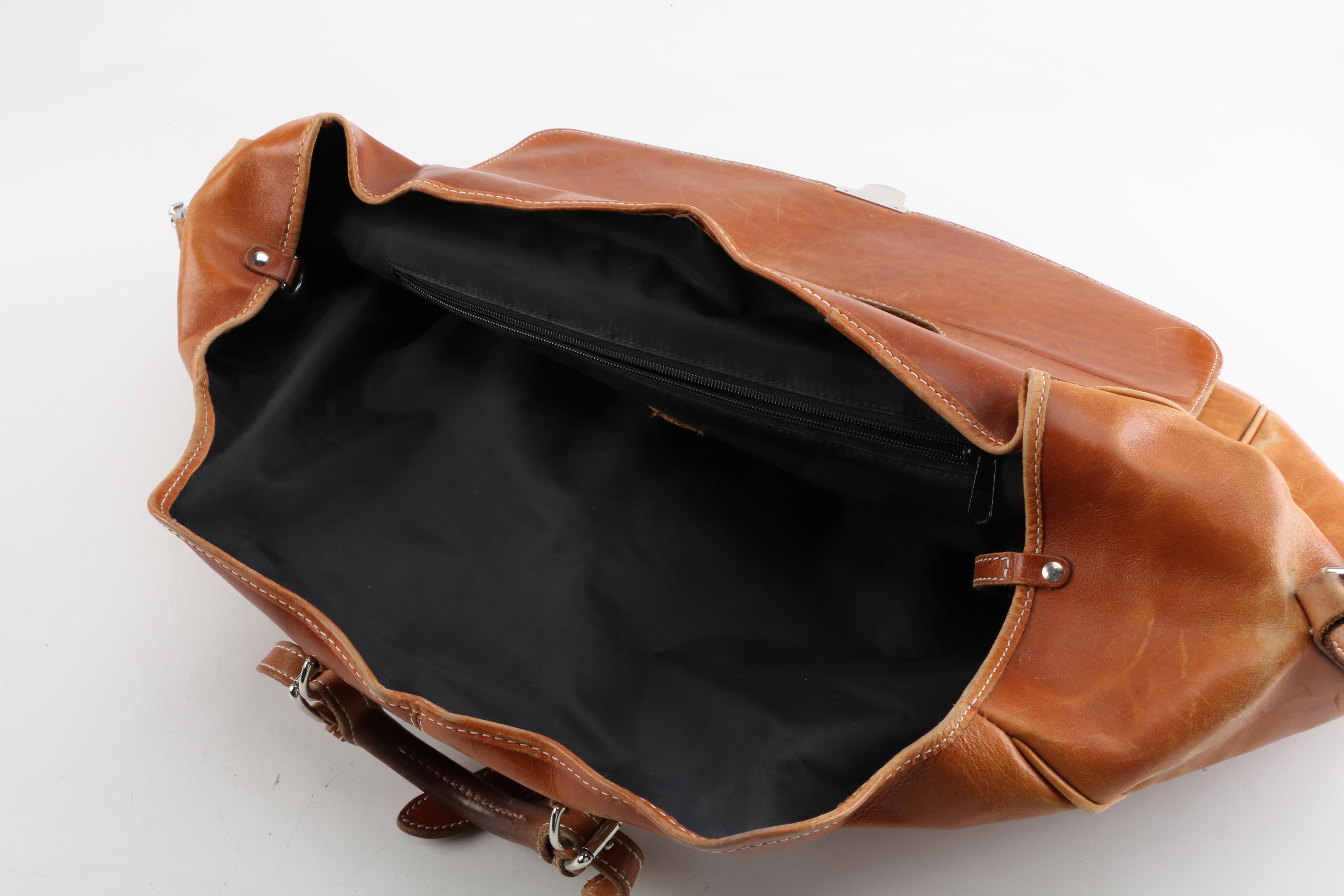 Mulholland Brothers Leather Duffel Bag