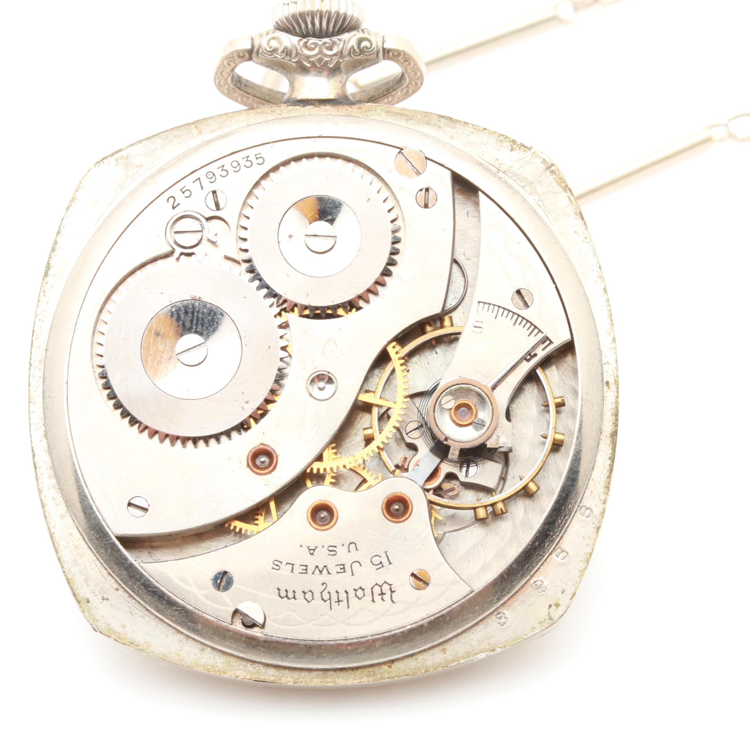 Vintage Waltham Gold Filled Pocket Watch