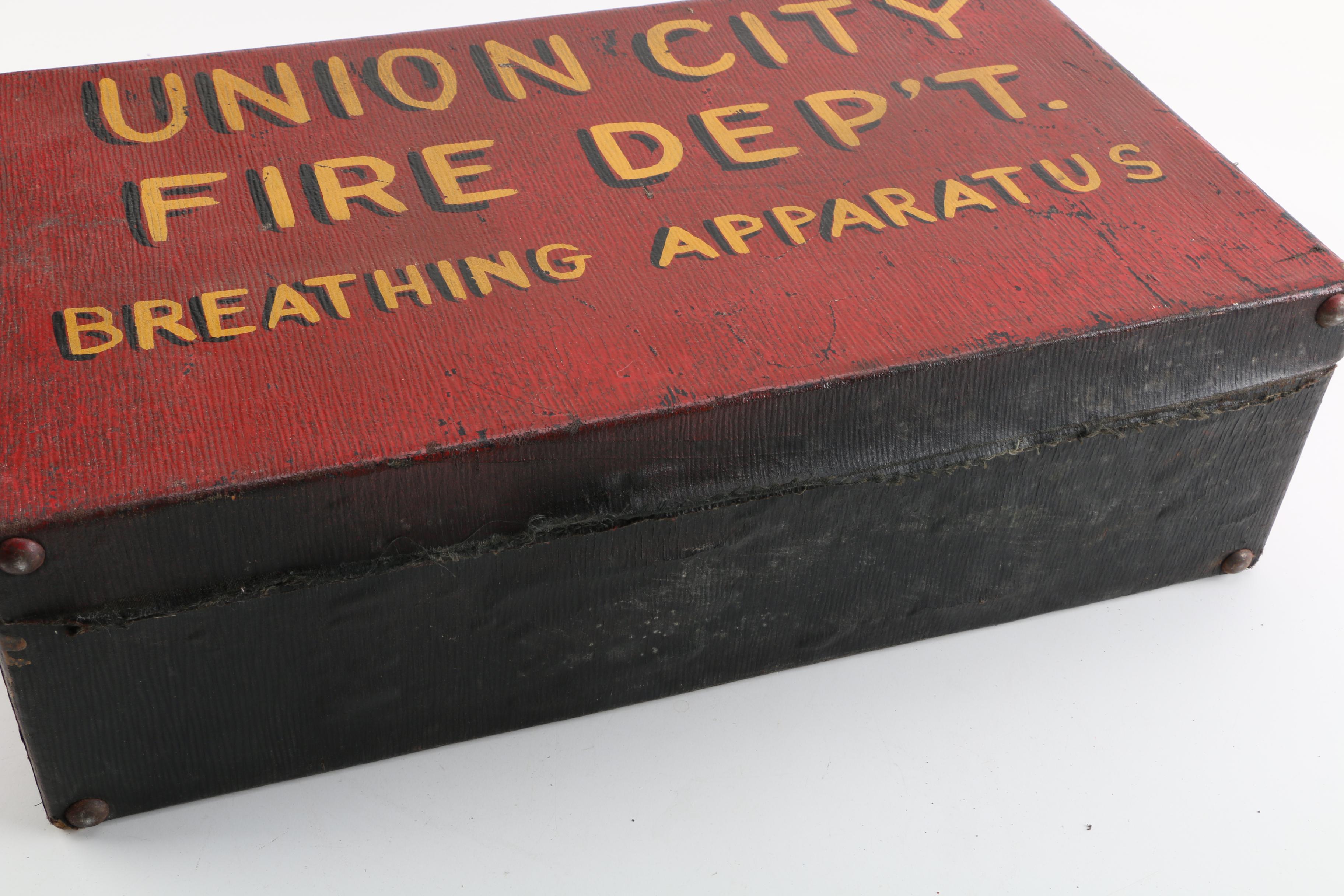 Vintage Doctors Bag and Union City Fire Dept. Breathing Apparatus Case