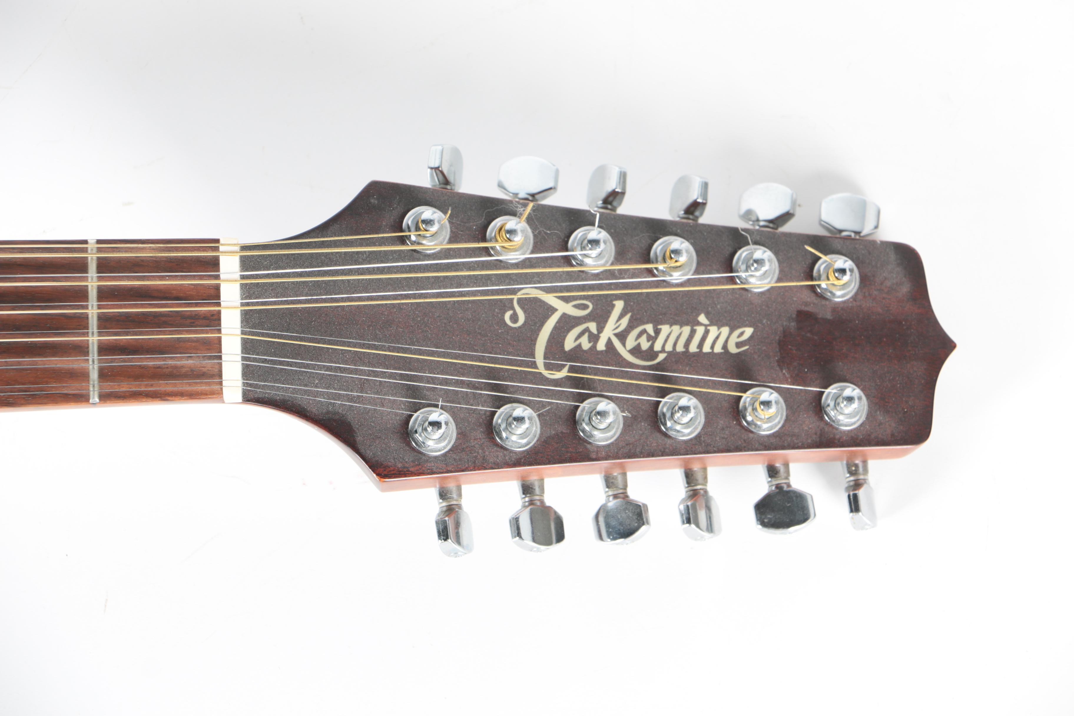 Takamine EF385 12-String Acoustic-Electric Guitar with Hardshell Case
