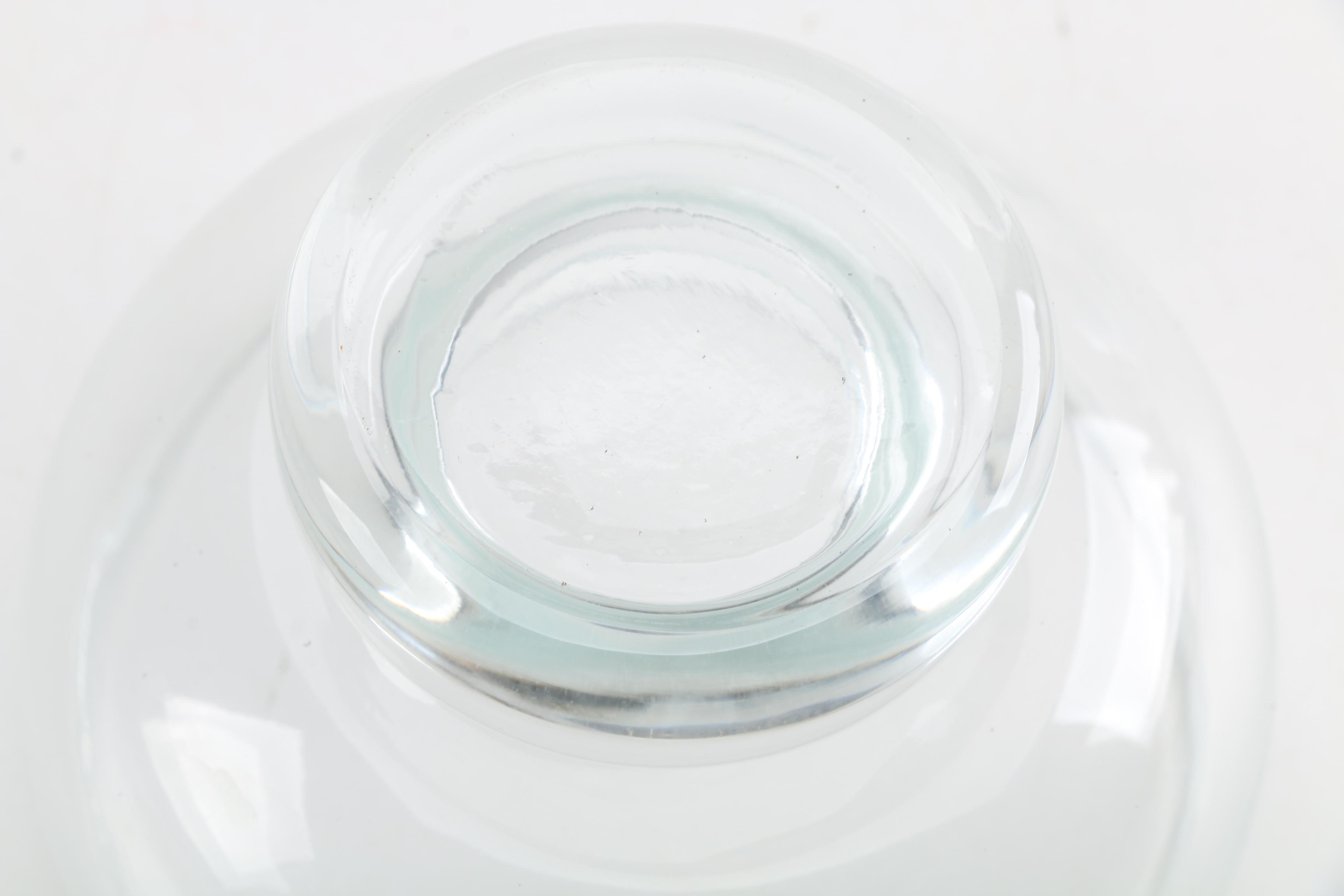 Pink Depression Glass Platter and Other Glass Serveware