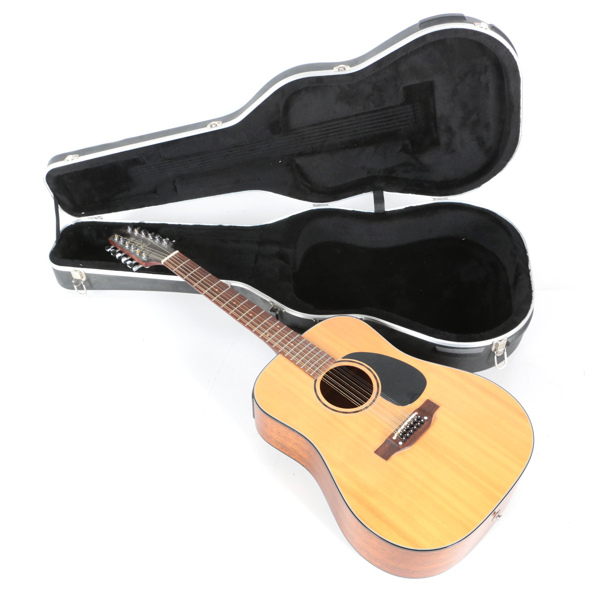 Takamine EF385 12-String Acoustic-Electric Guitar with Hardshell Case