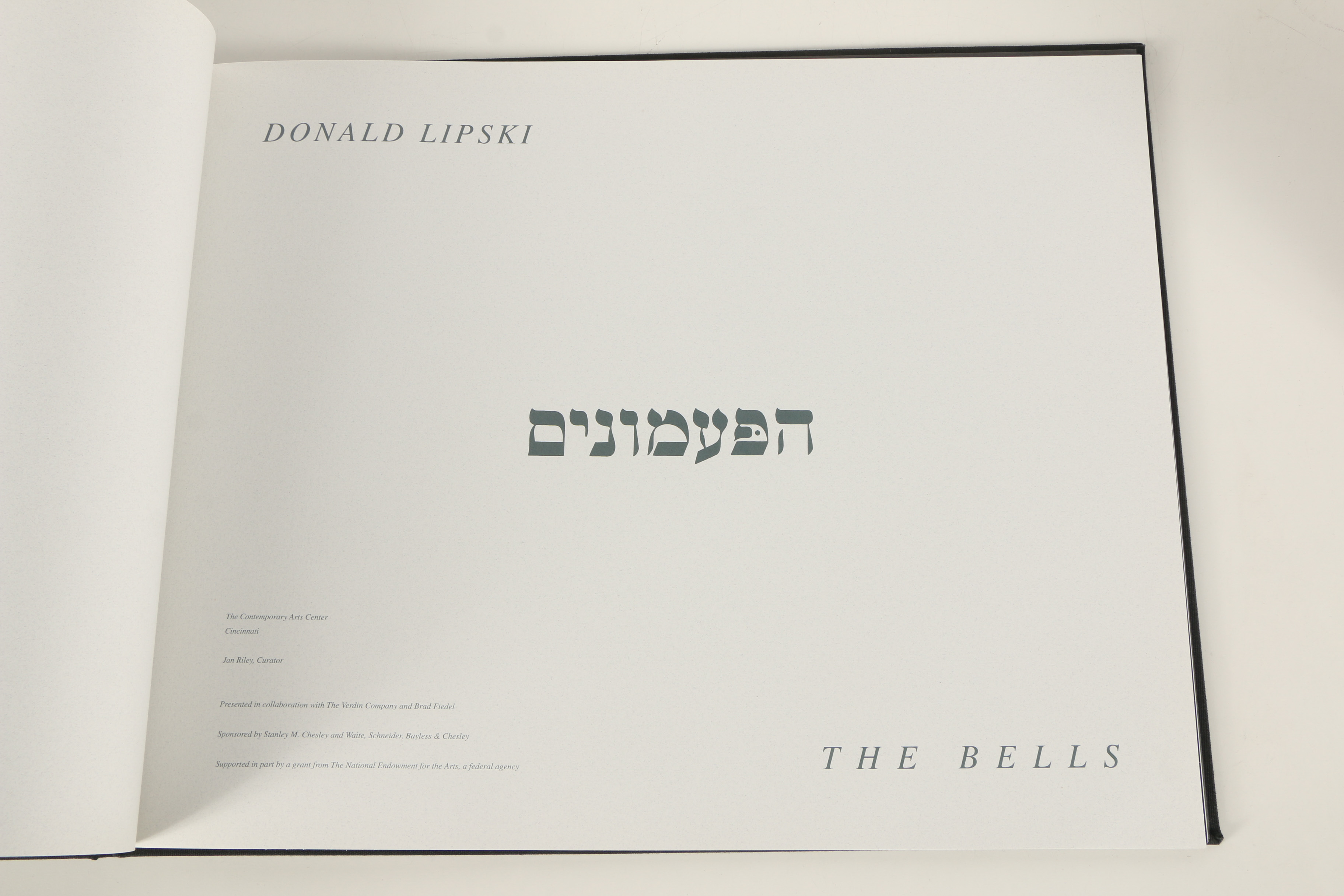 Donald Lipski Bronze Sculpture "Bell Chalice" and Book