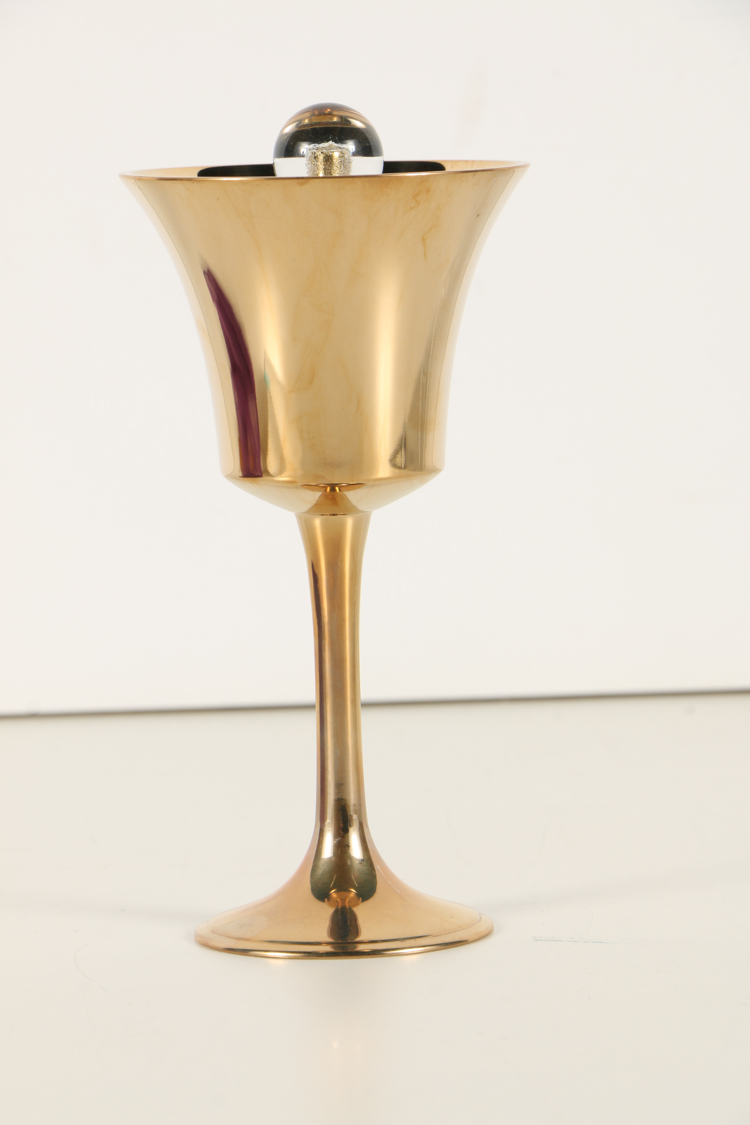 Donald Lipski Bronze Sculpture "Bell Chalice" and Book