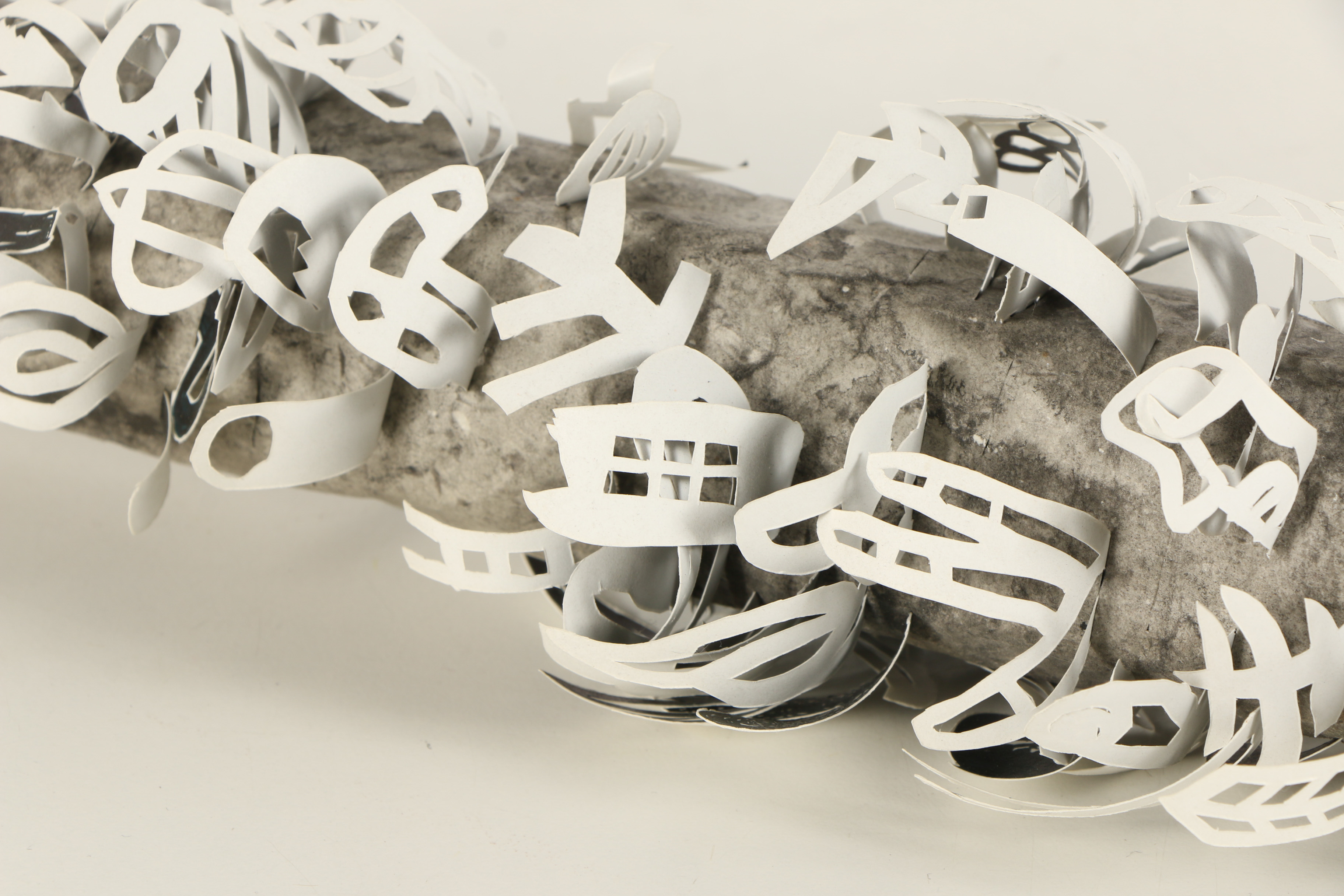 Mark Fox Paper Sculpture "Oddment (Leadpipe with Disease)"