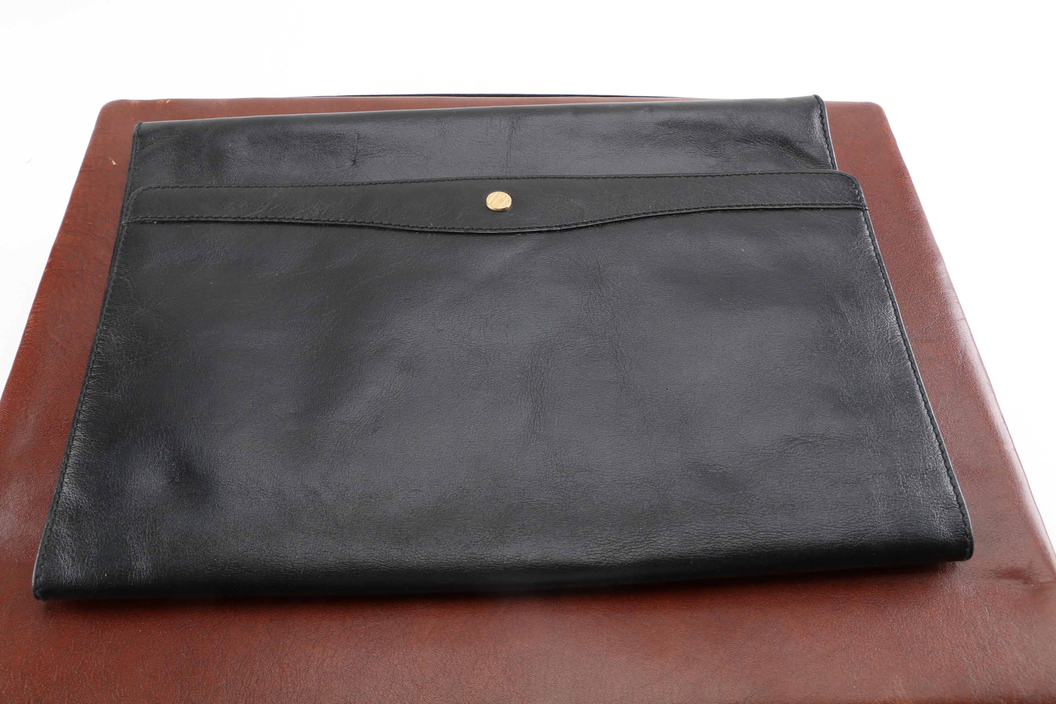 Vintage Goldpfeil Leather Briefcase and Messenger Case