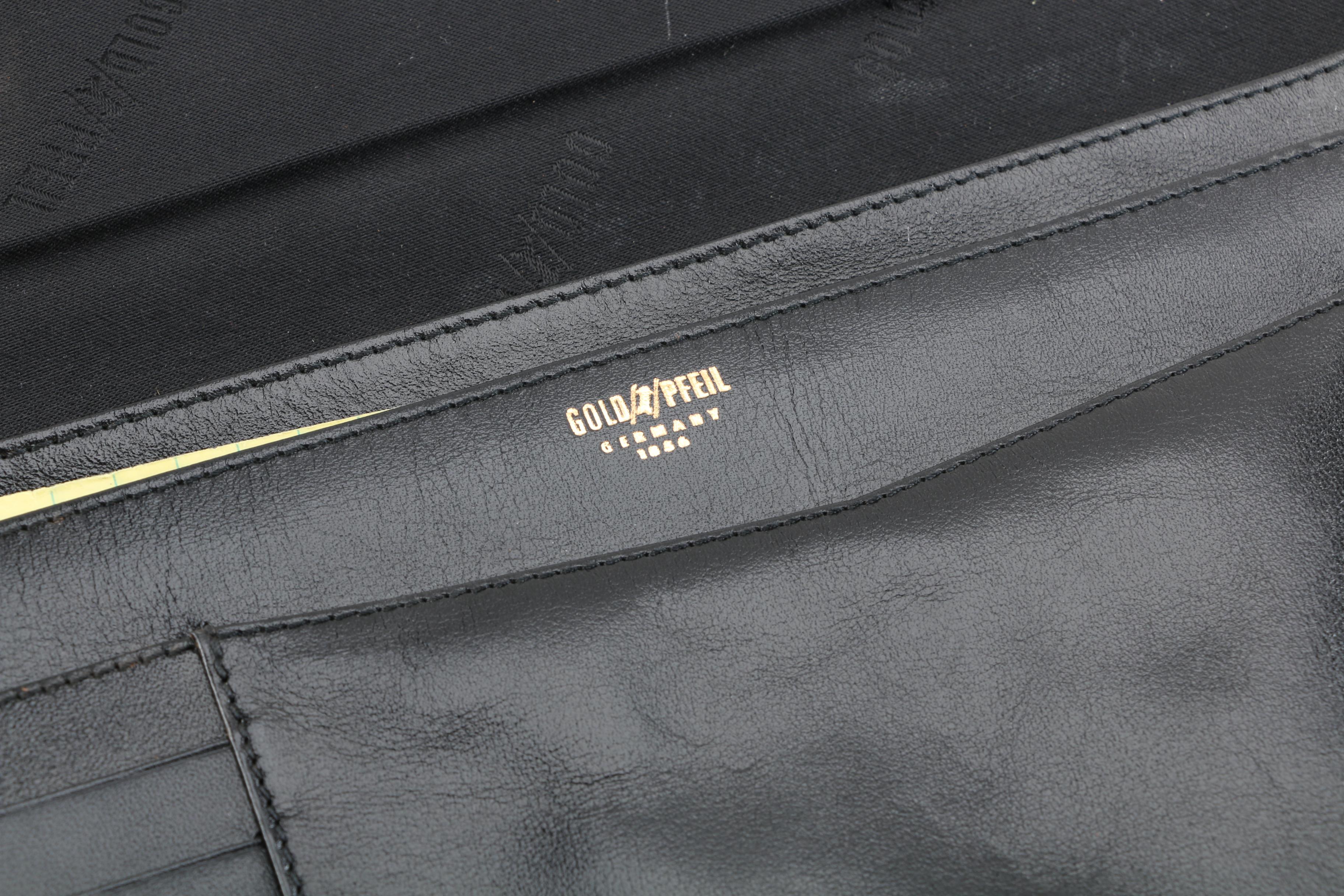 Vintage Goldpfeil Leather Briefcase and Messenger Case