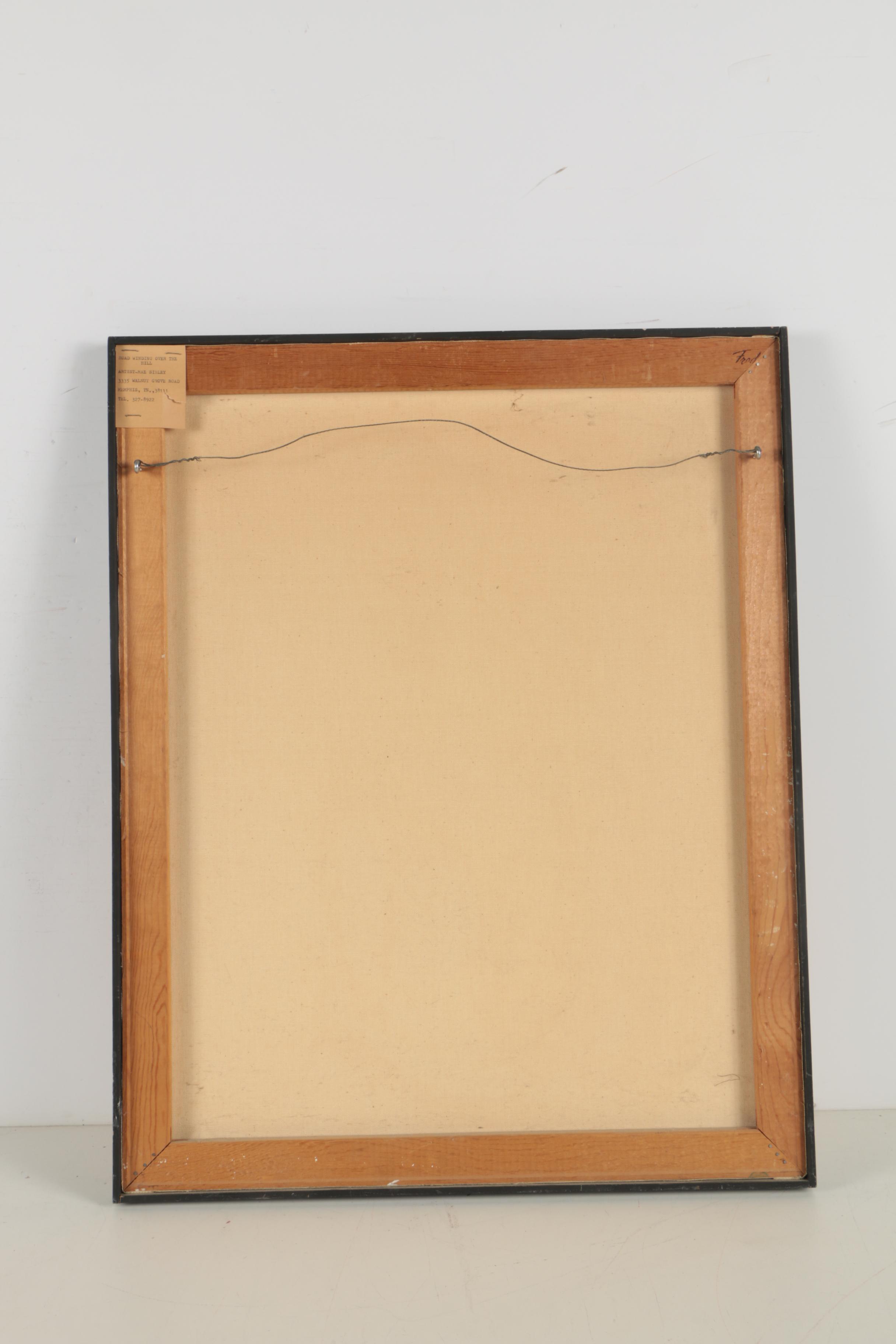 Mae Sibley Oil Painting "Road Winding Over the Hill"