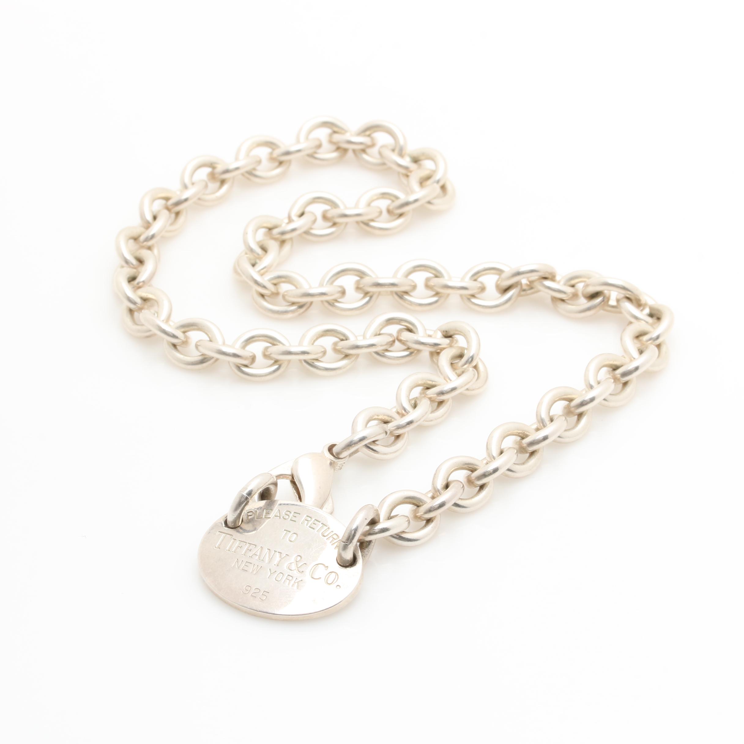 Tiffany & Co. Sterling Silver Rolo Chain Necklace