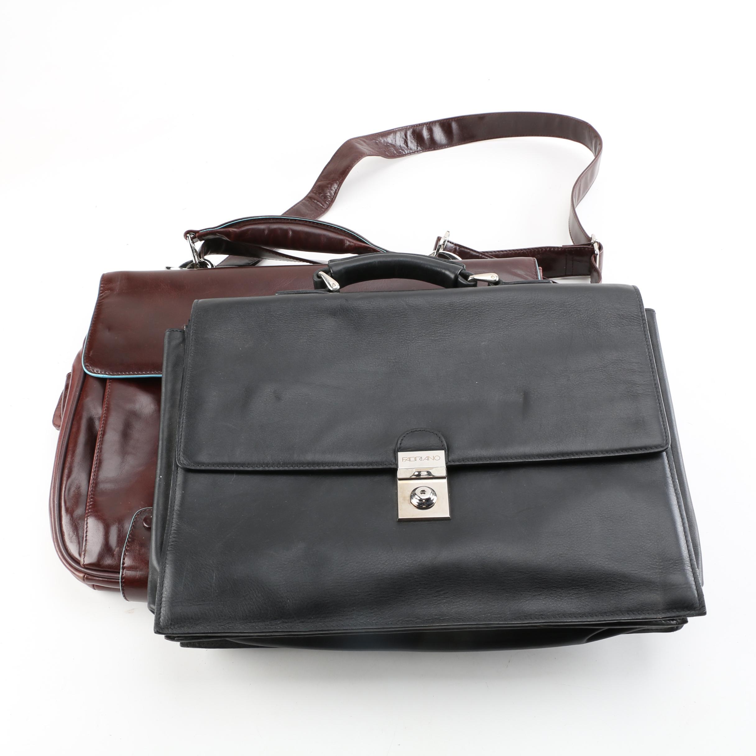 Fabriano and Piquadro Leather Laptop Bags