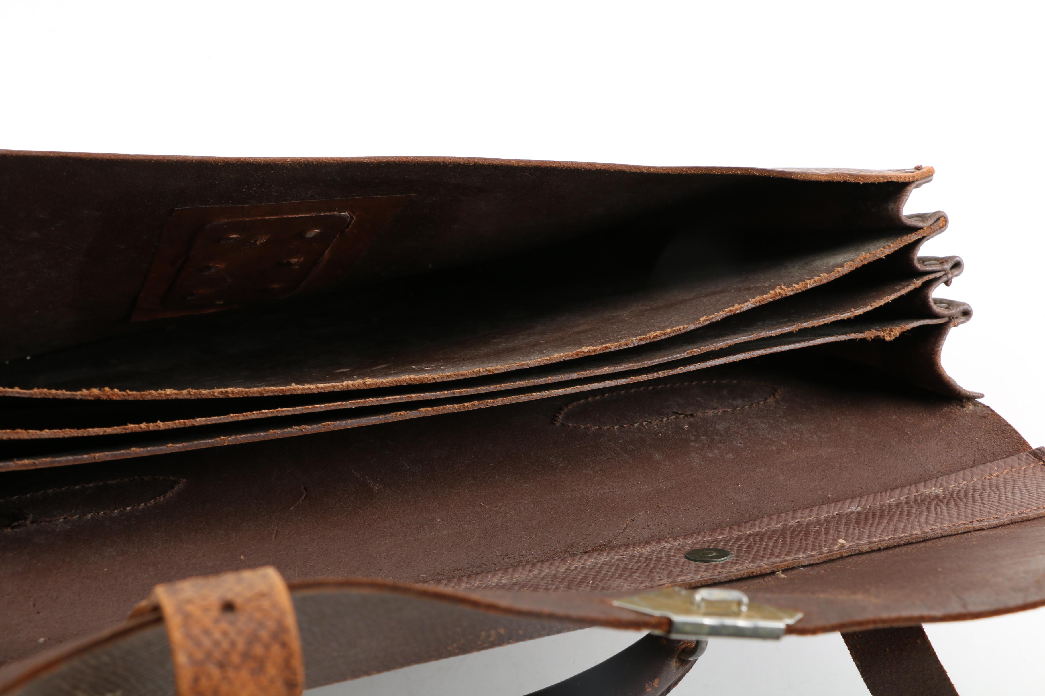 WWII USAAF Navigator Type A4 Leather Briefcase and Document Case