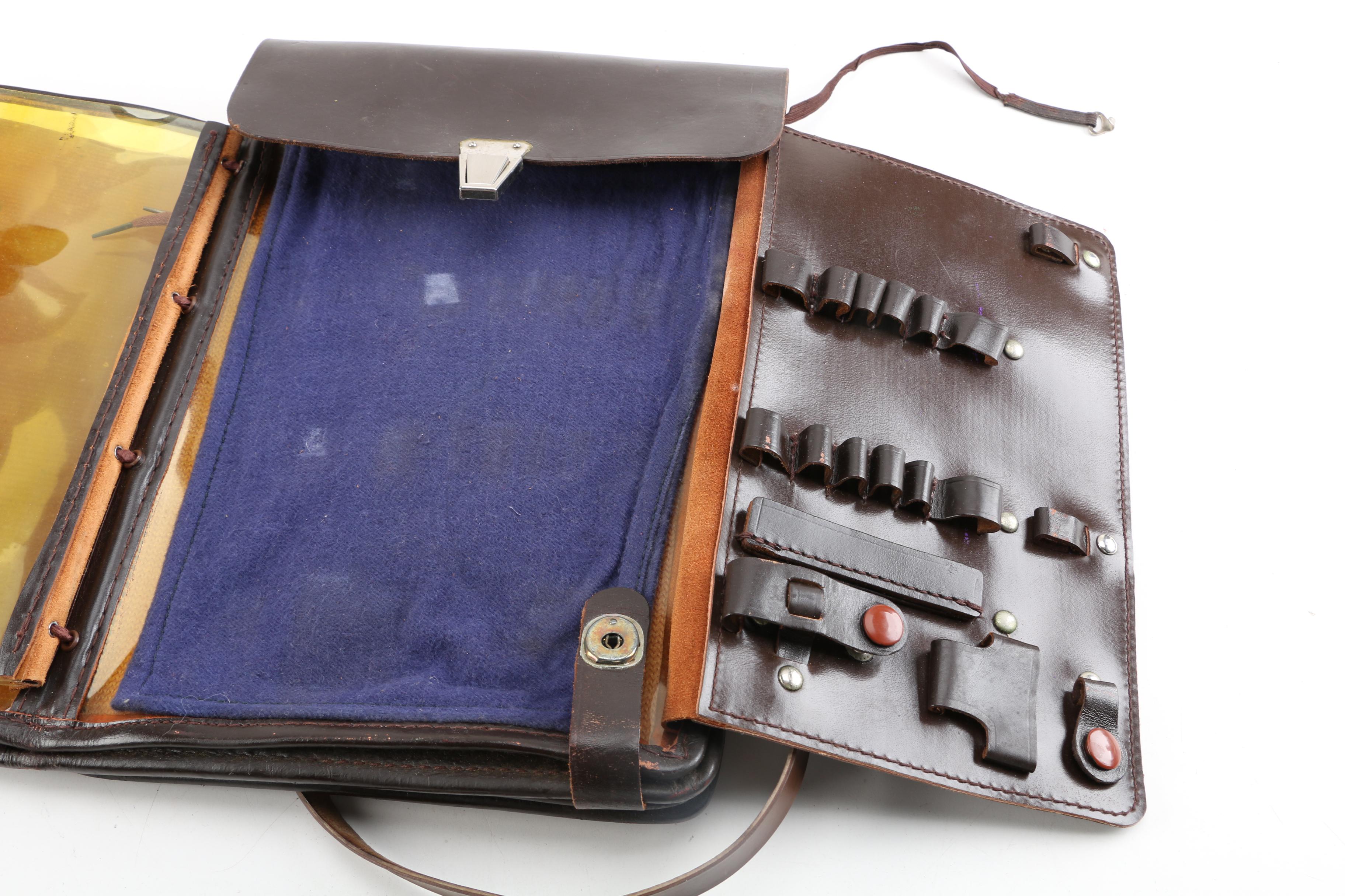 WWII USAAF Navigator Type A4 Leather Briefcase and Document Case