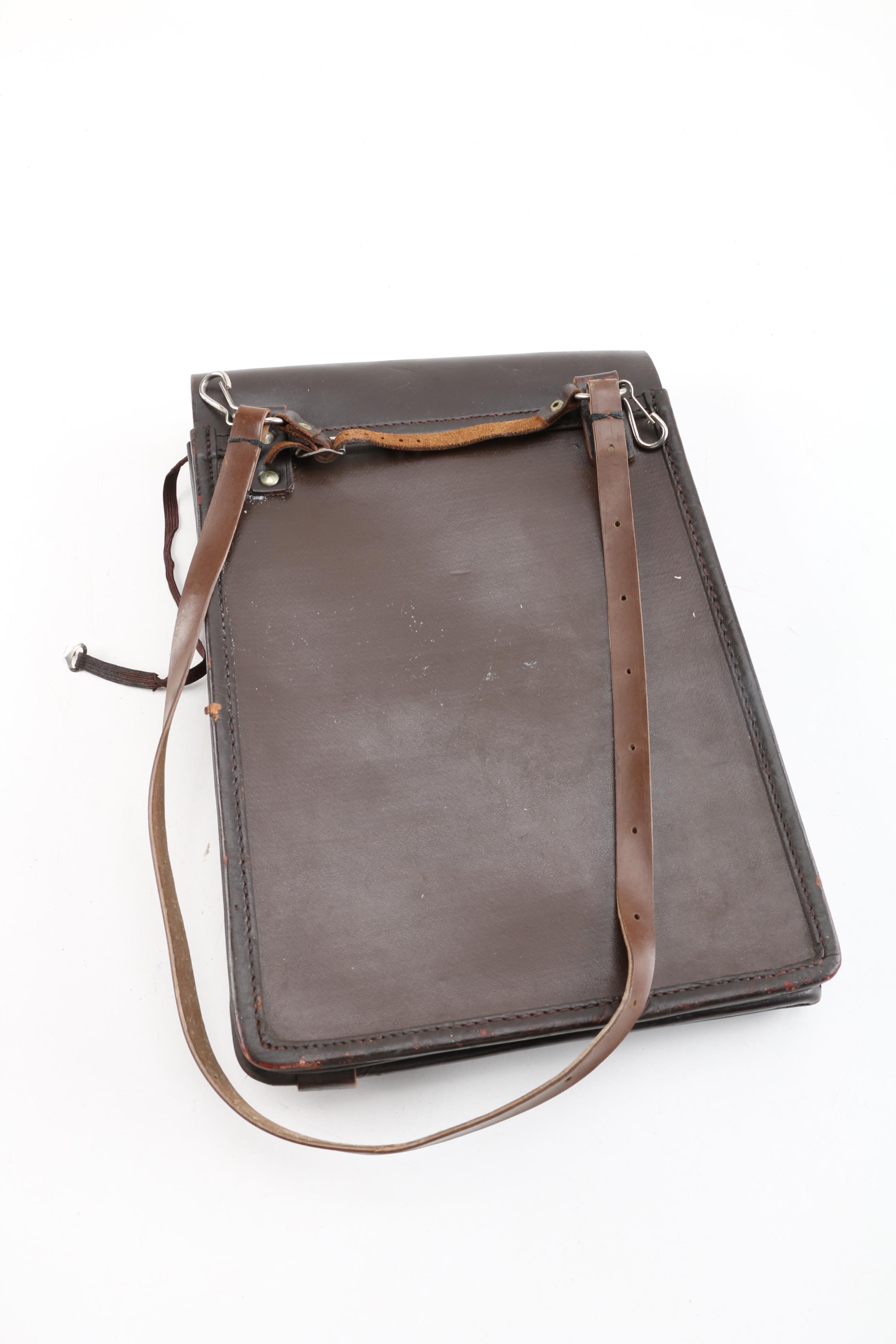 WWII USAAF Navigator Type A4 Leather Briefcase and Document Case