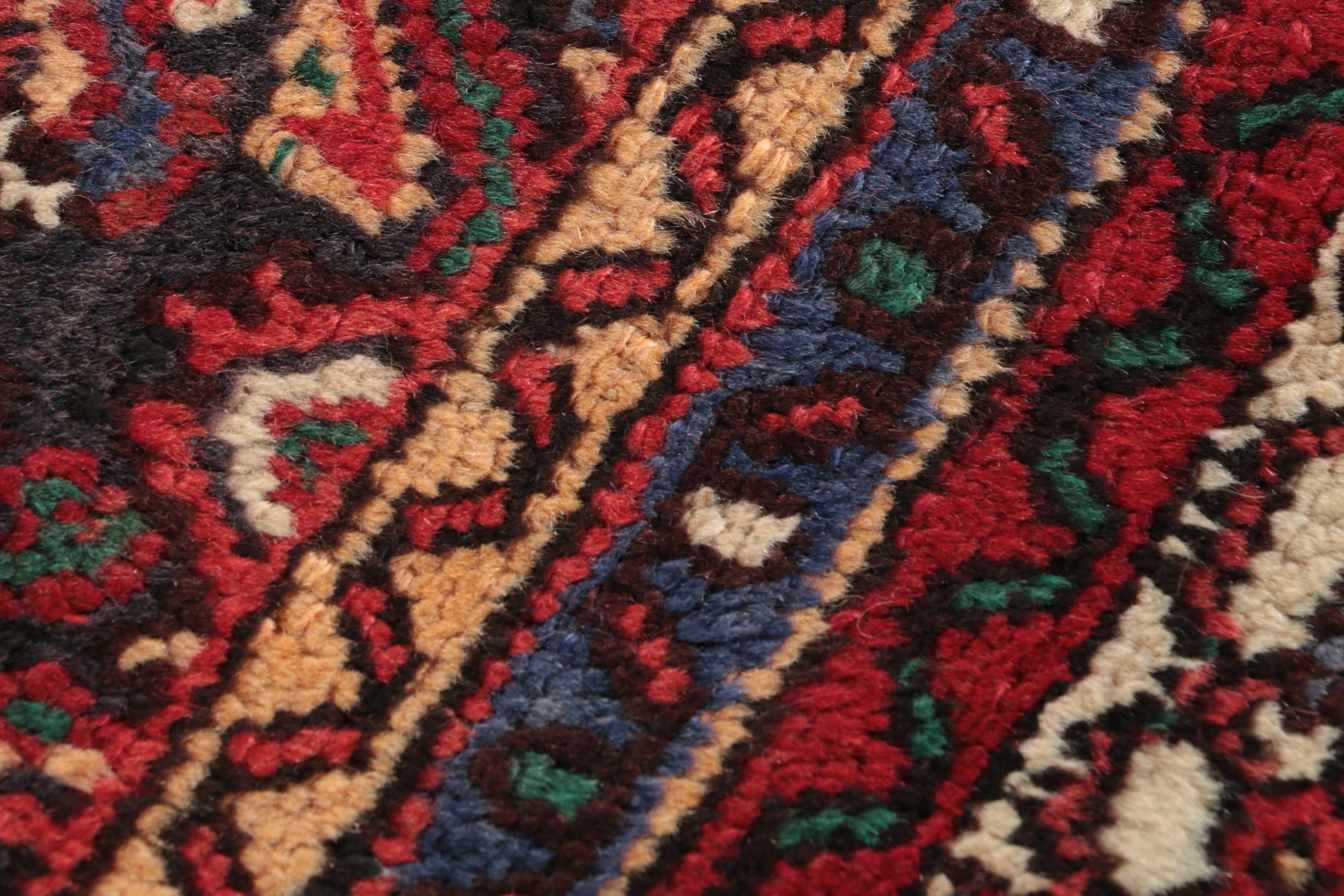 Hand-Knotted Persian Hamadan Wool Area Rug