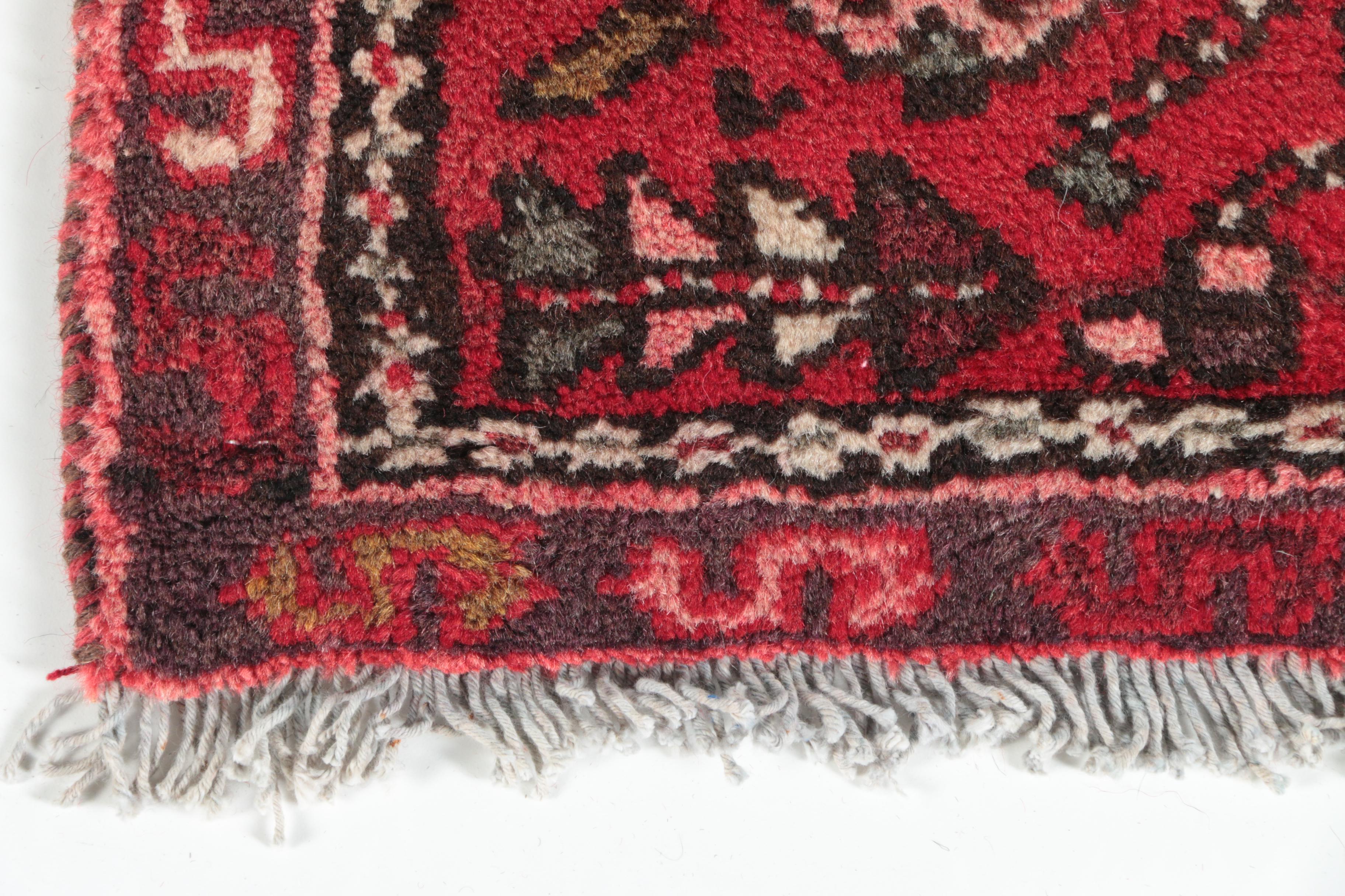 Hand-Knotted Persian Karaja Carpet Runner
