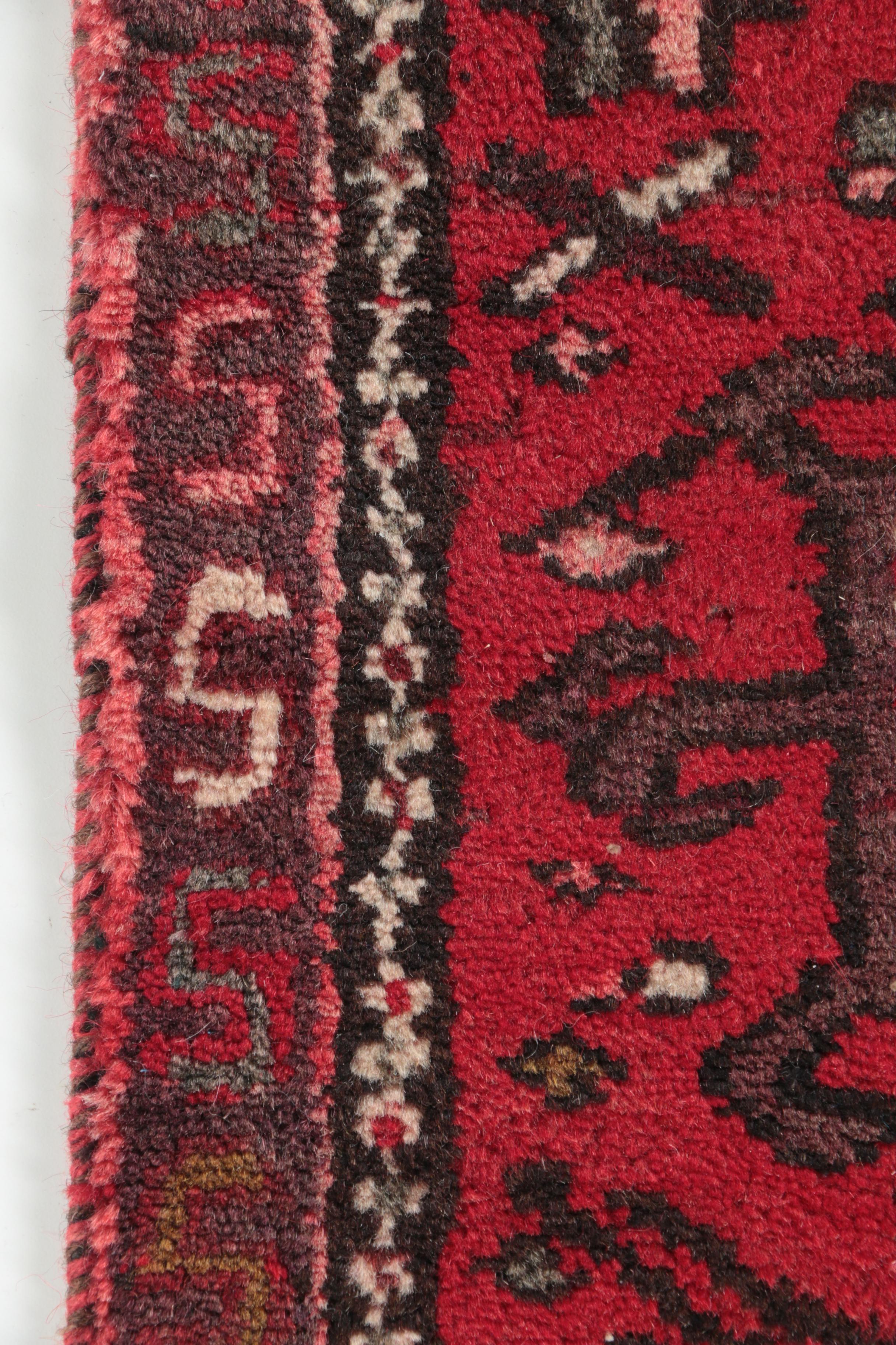 Hand-Knotted Persian Karaja Carpet Runner