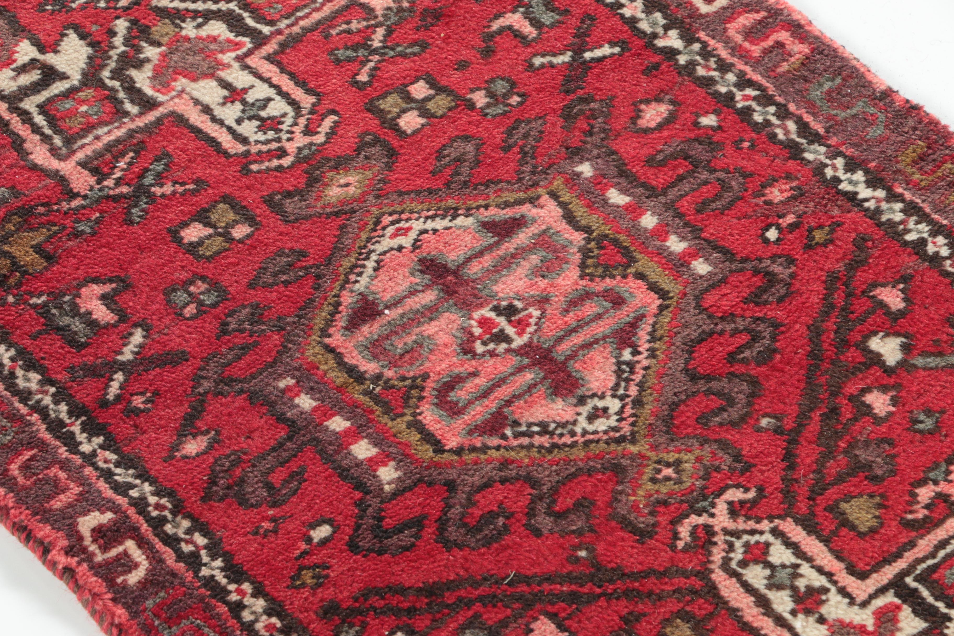Hand-Knotted Persian Karaja Carpet Runner