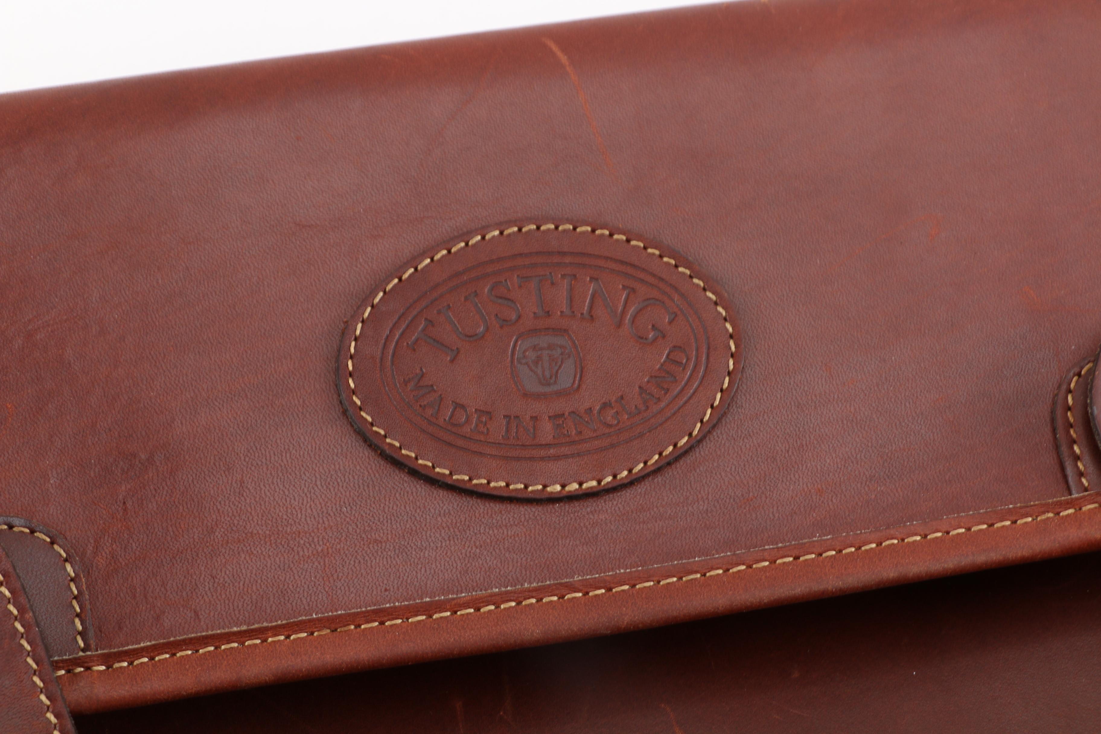 Tusting and Berluti Leather Messenger Bags