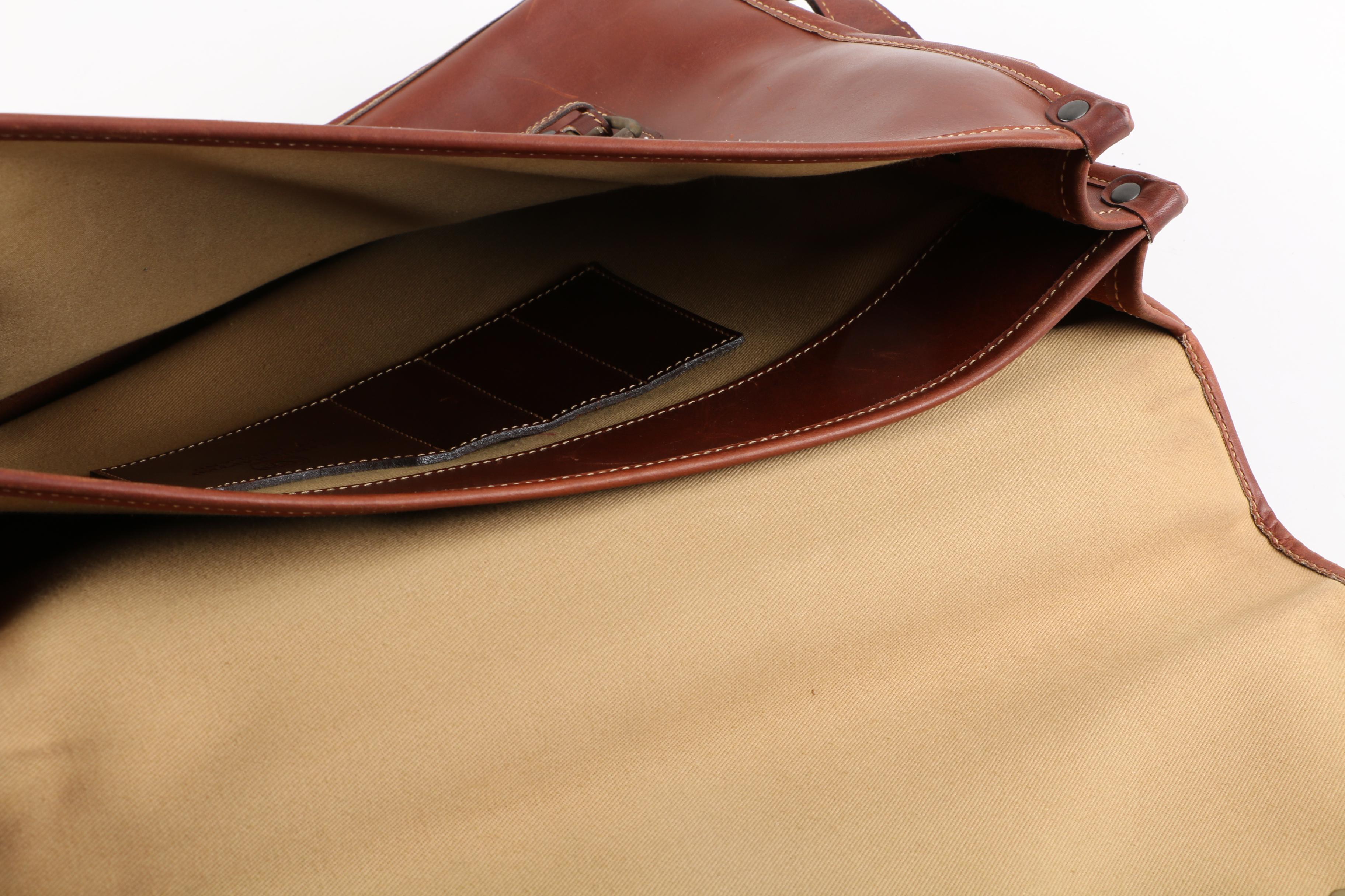 Tusting and Berluti Leather Messenger Bags