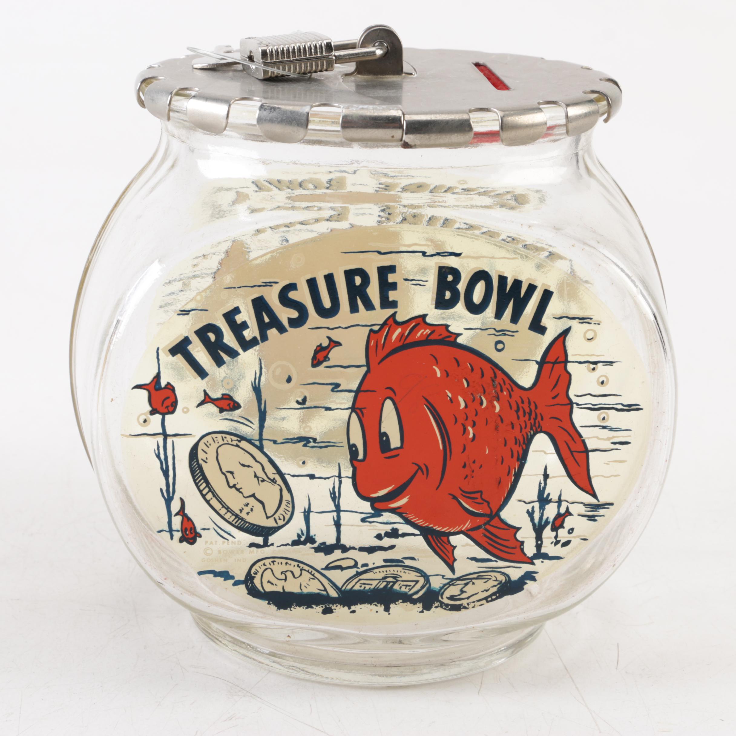 Glass Coin Banks with Locks