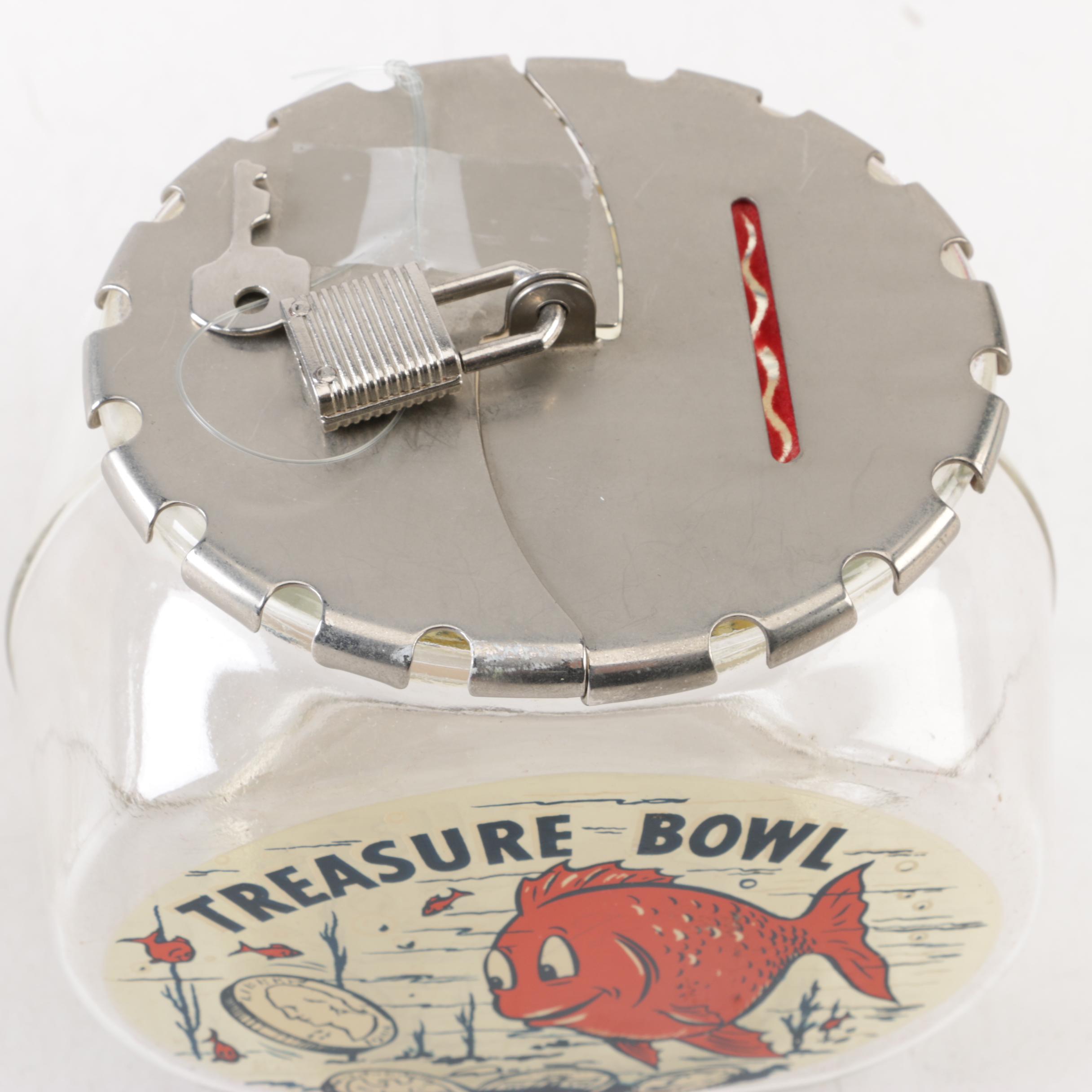 Glass Coin Banks with Locks